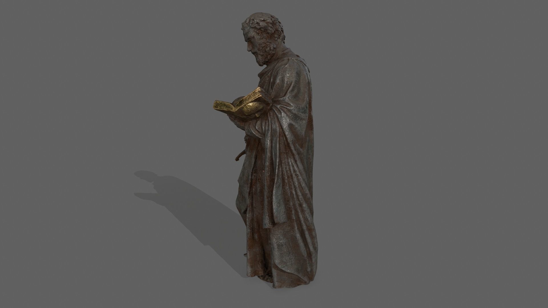 Old Man 1 Low-poly 3D model_6