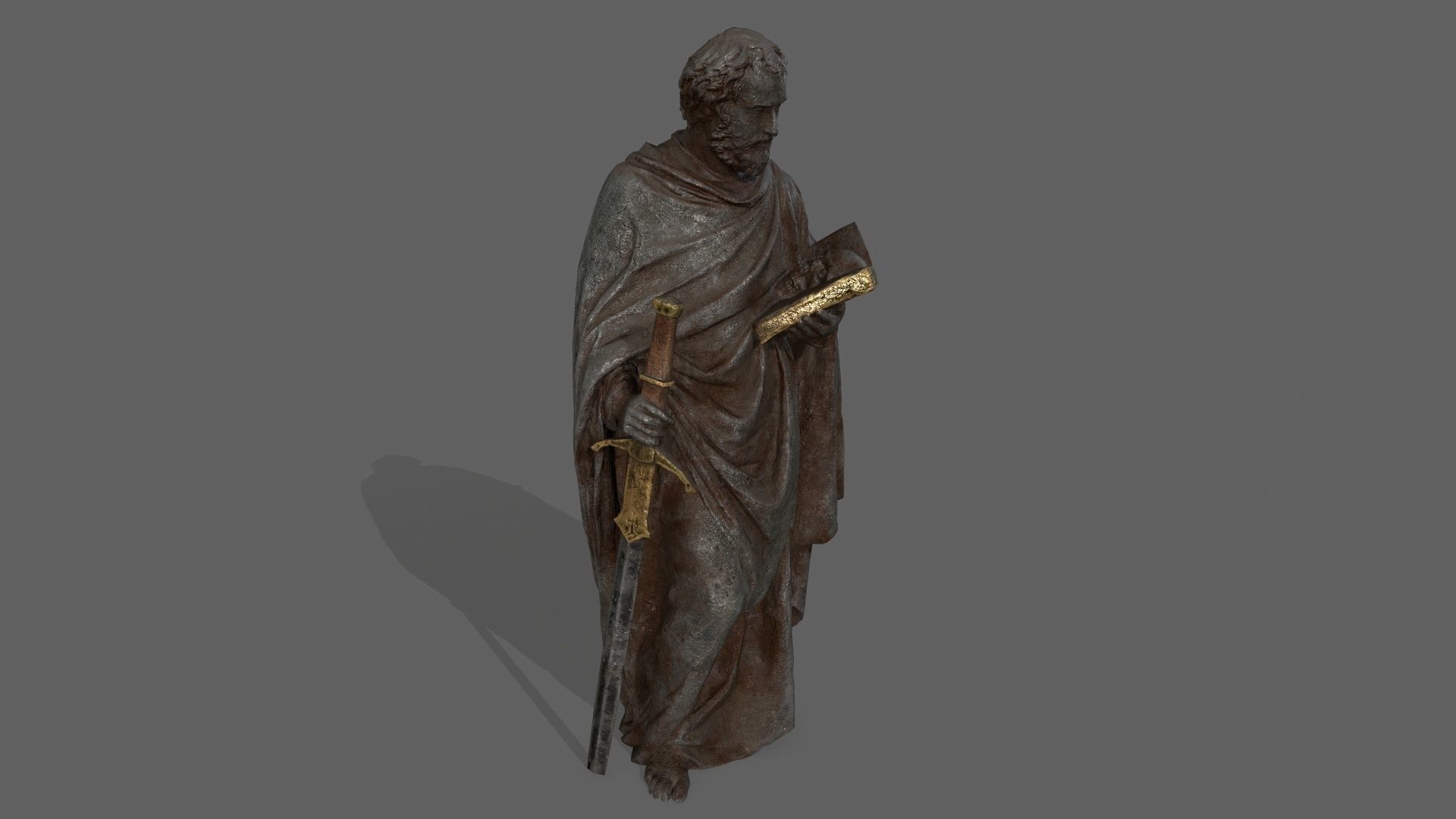 Old Man 1 Low-poly 3D model_2