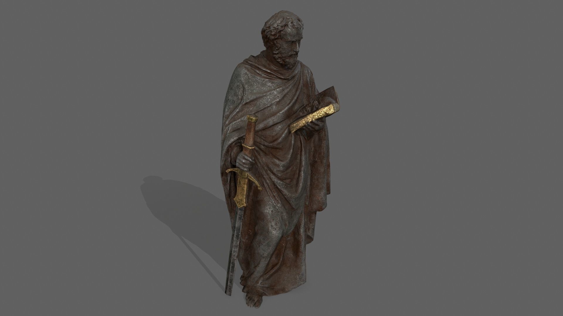 Old Man 1 Low-poly 3D model_1