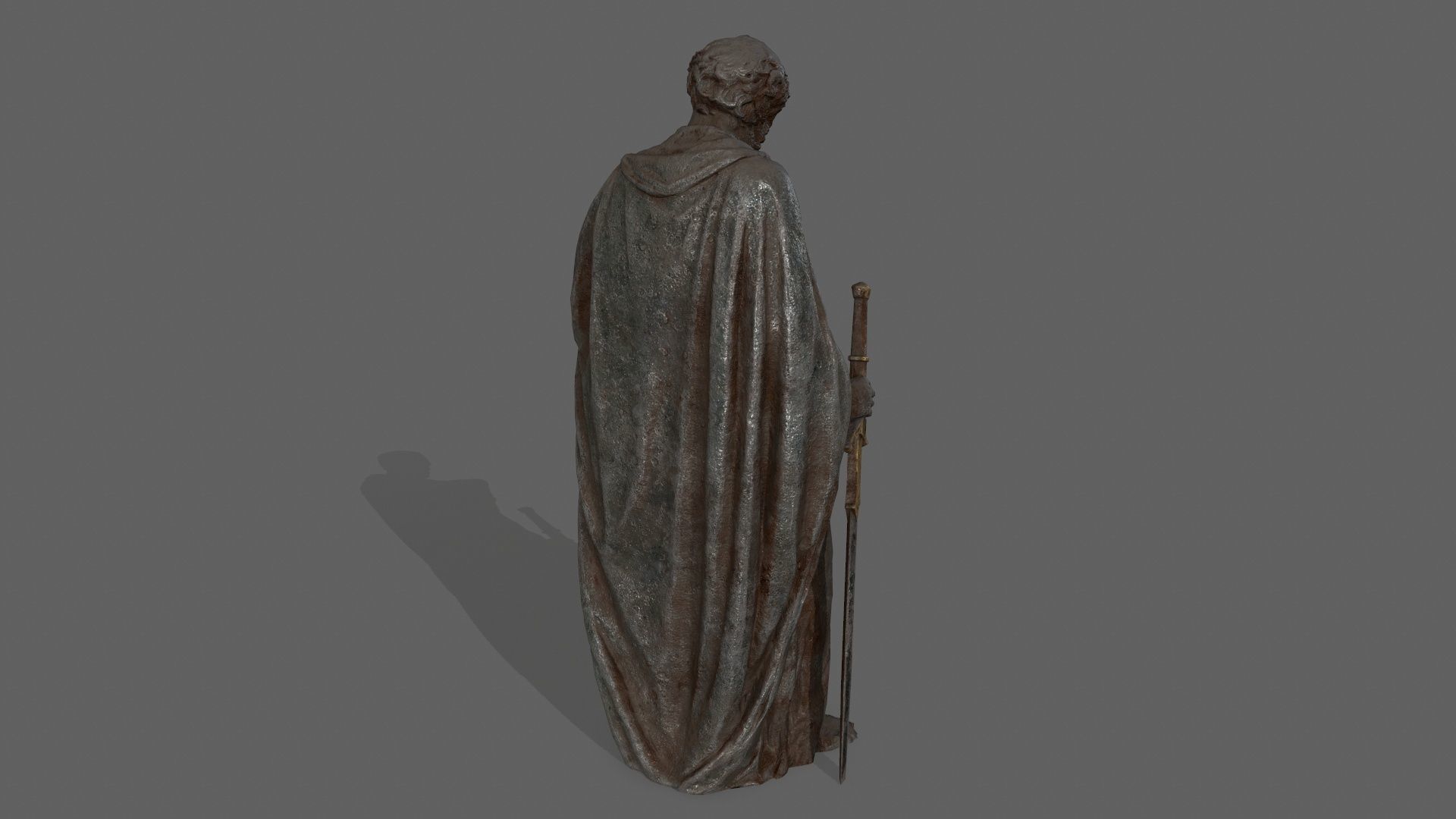 Old Man 1 Low-poly 3D model_4