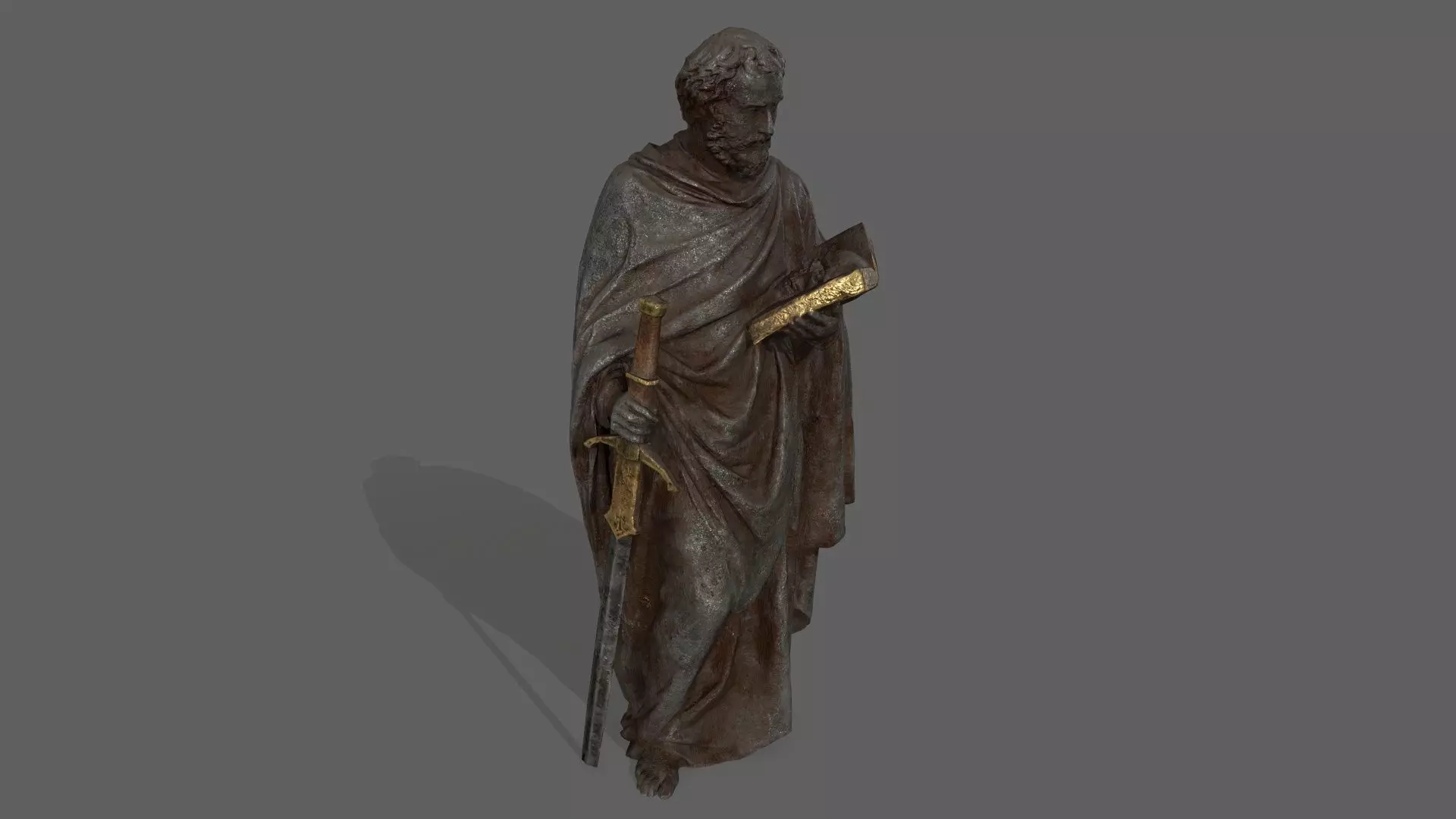 Old Man 1 Low-poly 3D model_0