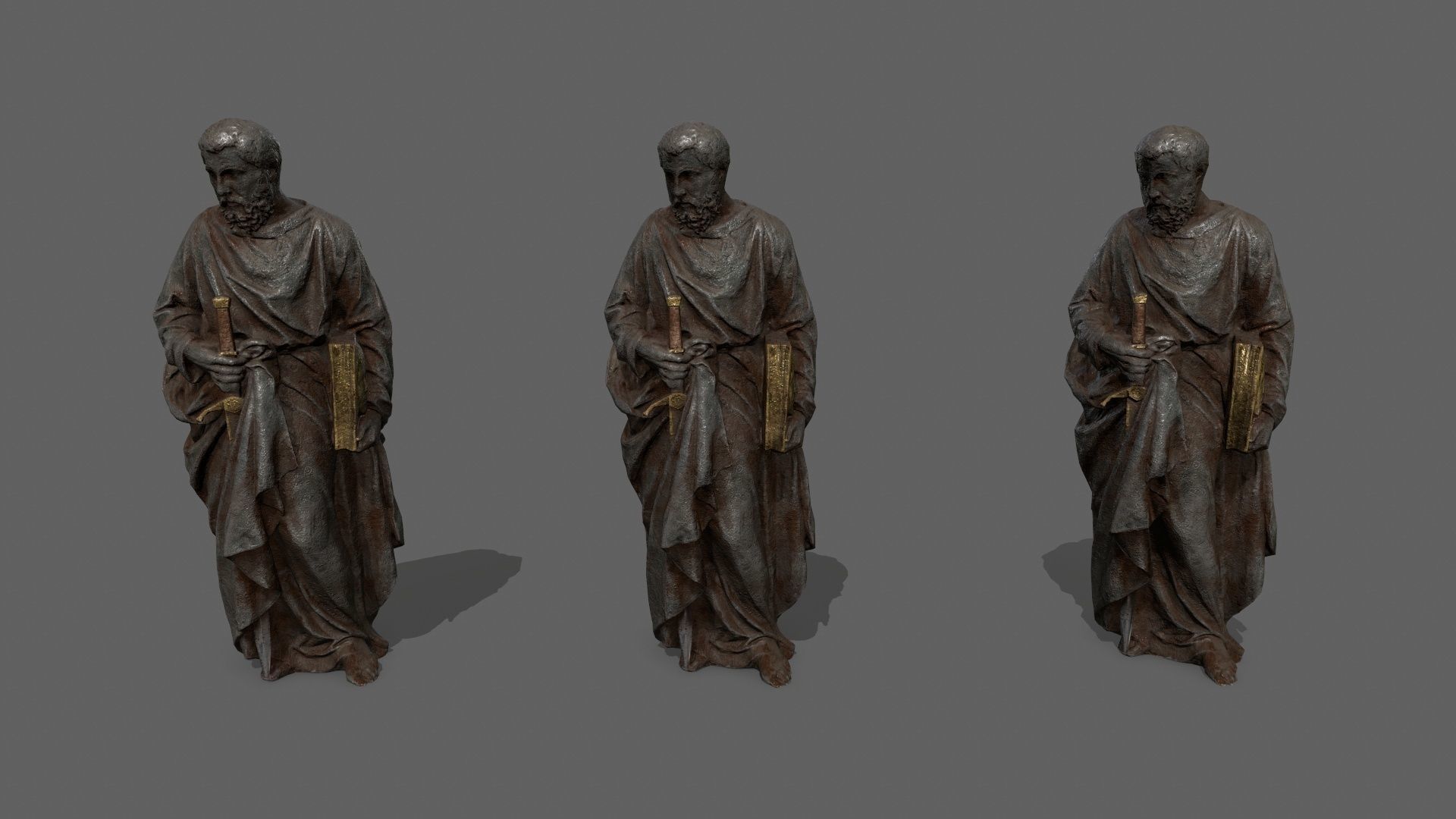 Old Man 2 Low-poly 3D model_8