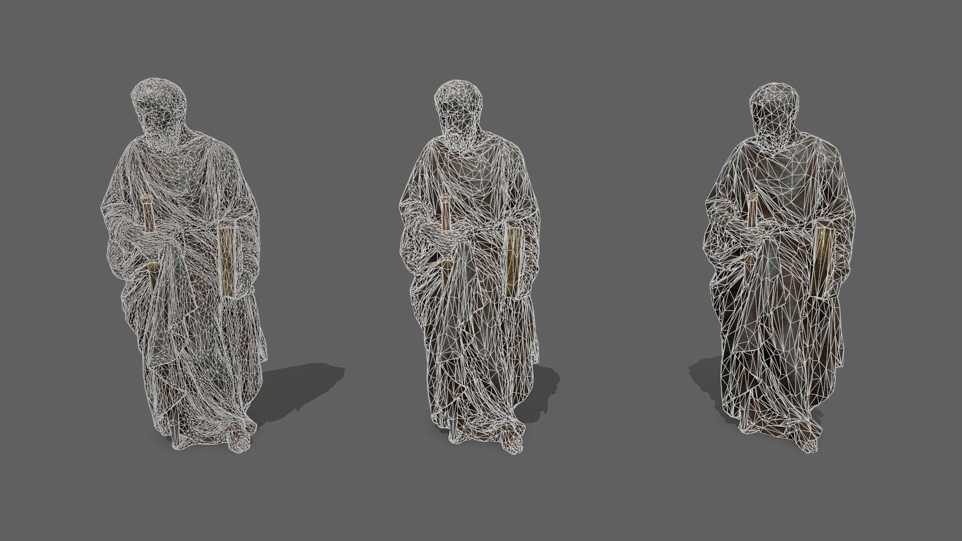 Old Man 2 Low-poly 3D model_9