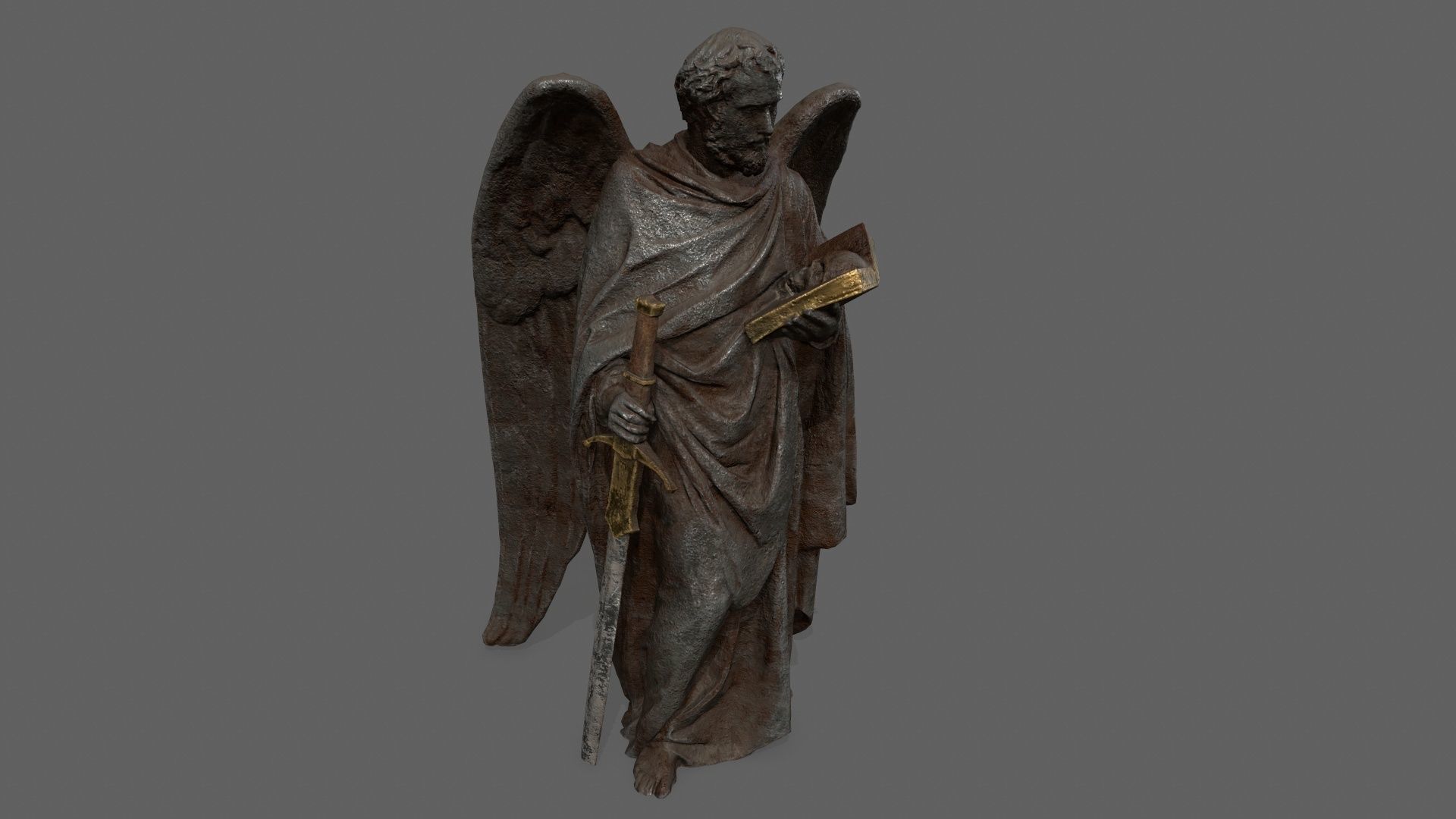 Old Man 3 Low-poly 3D model_2