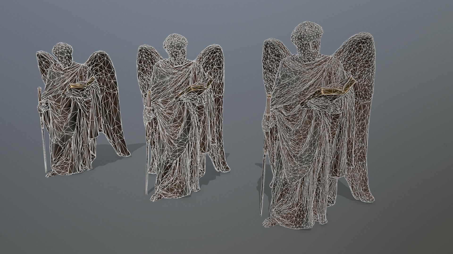 Old Man 3 Low-poly 3D model_10