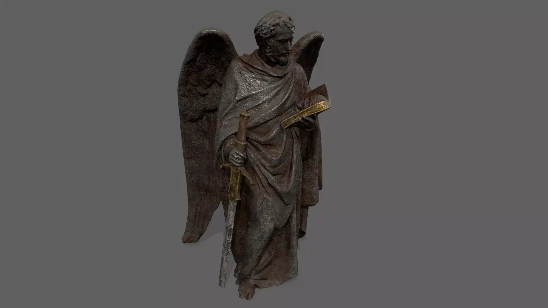 Old Man 3 Low-poly 3D model_0