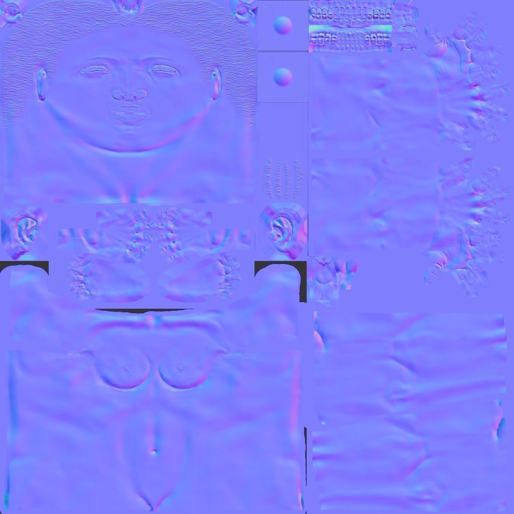 Business Woman Character rigged Low-poly 3D model_21