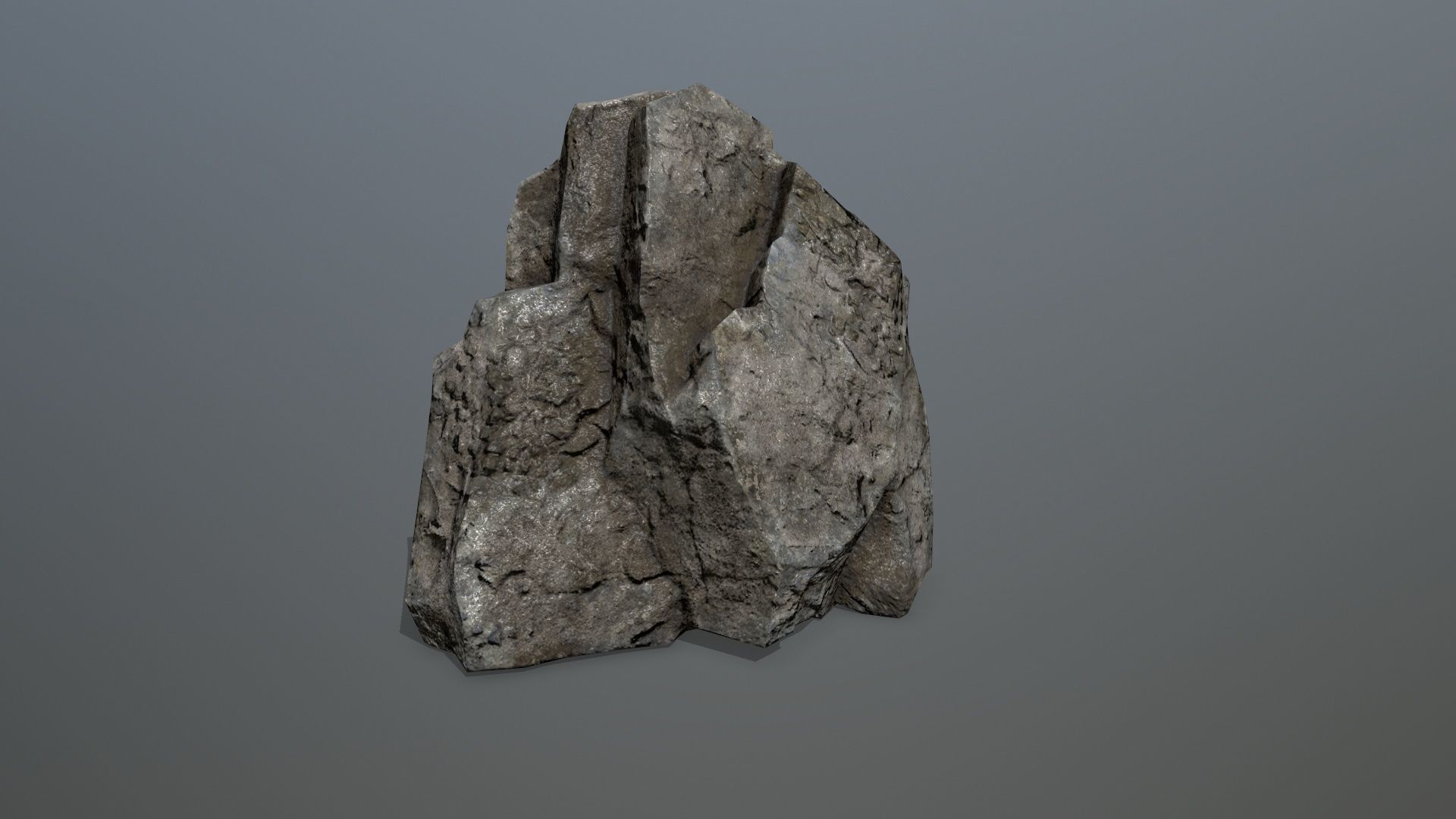 Rock Set 18 Low-poly 3D model_10