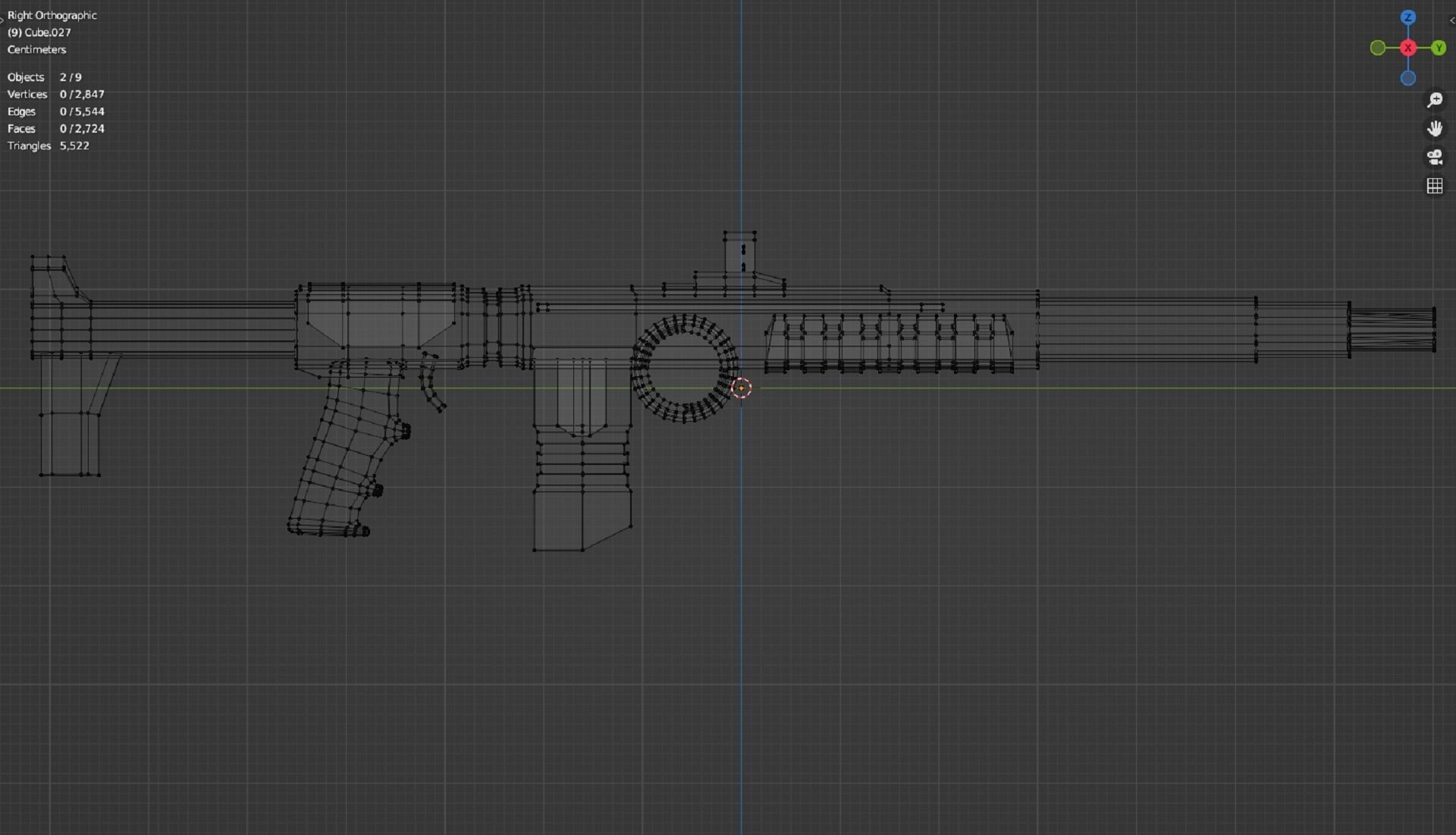 Sci-fi rifle 3D model_10