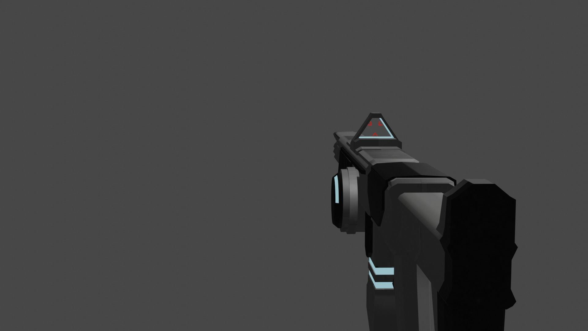 Sci-fi rifle 3D model_4