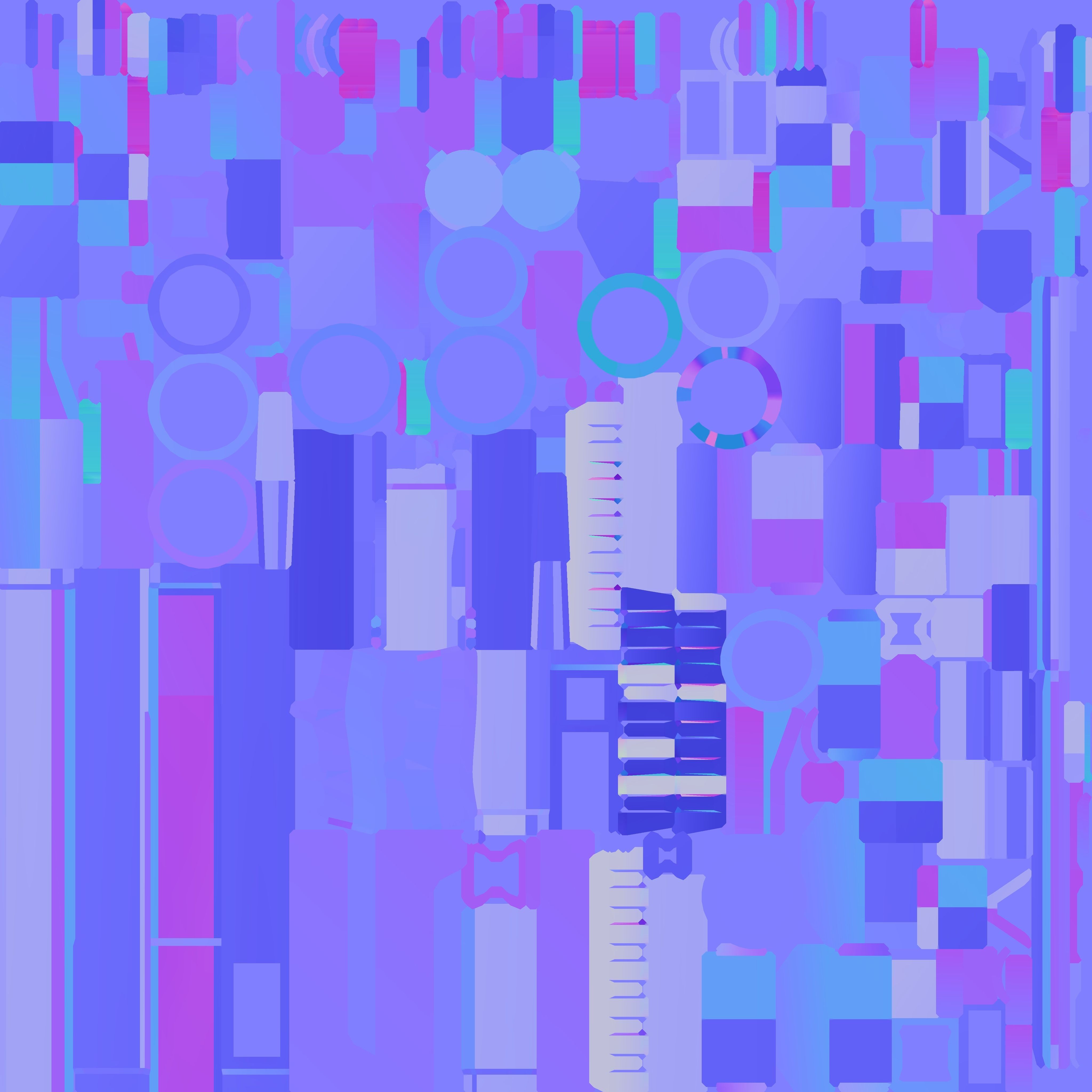 Sci-fi rifle 3D model_8