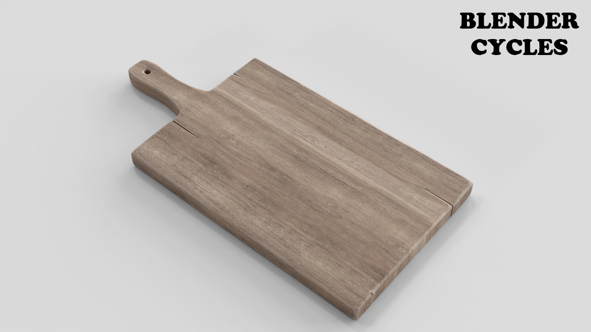 Chopping Board Low-poly 3D model_17