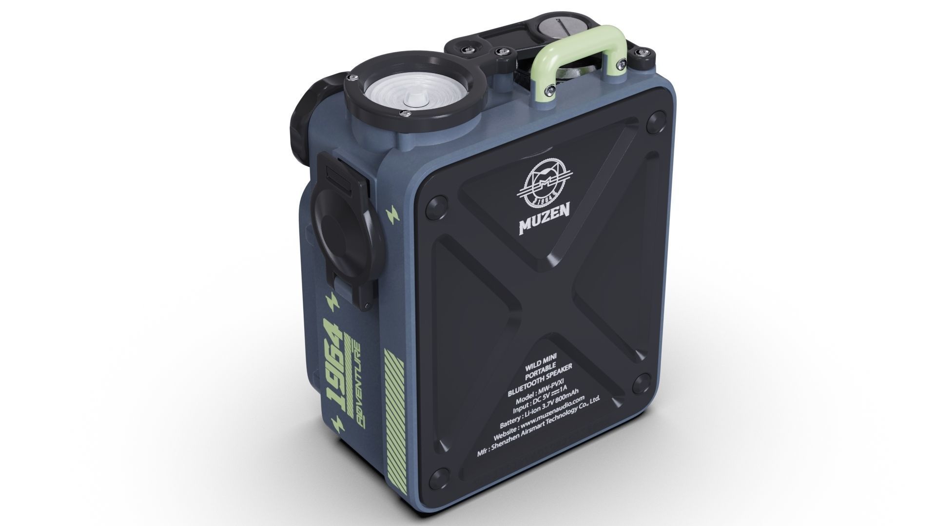 Muzen Wild Mini Bluetooth portable speaker 3D model_2
