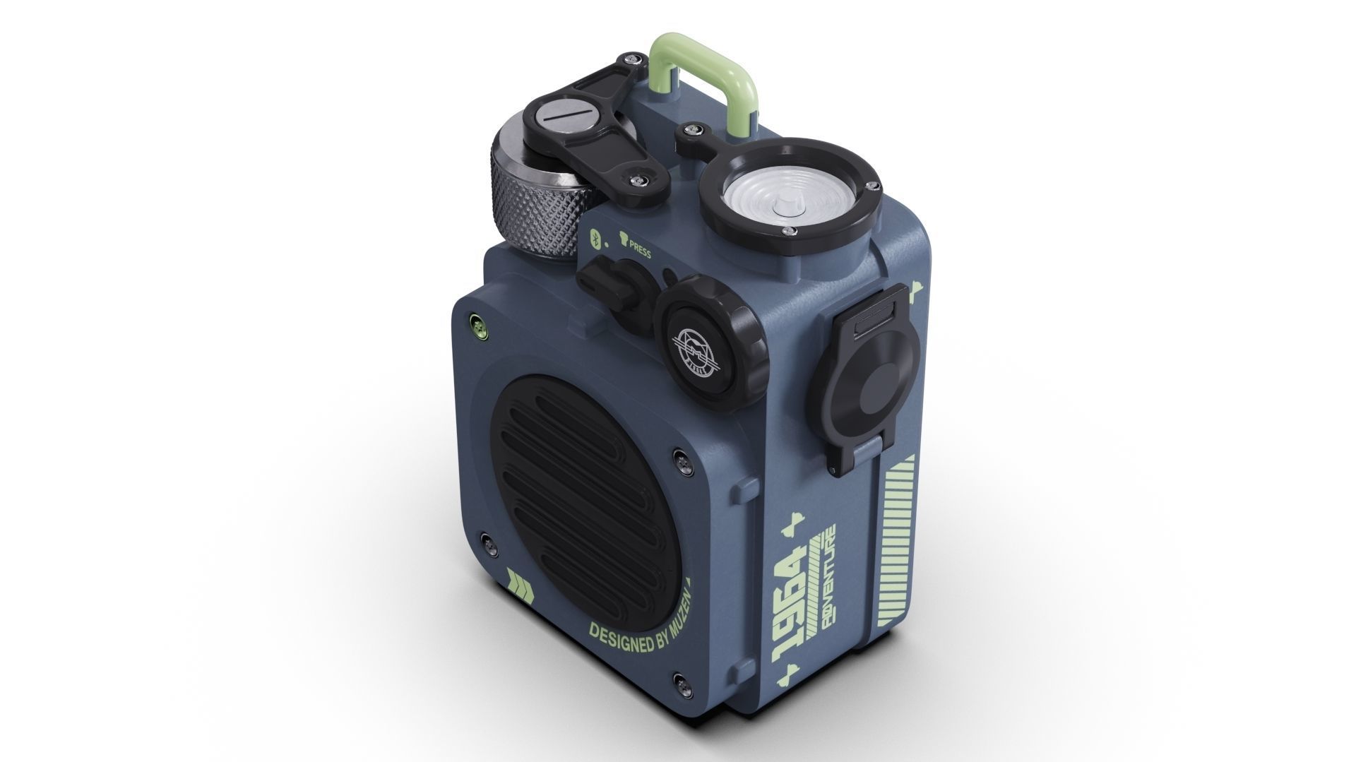 Muzen Wild Mini Bluetooth portable speaker 3D model_4