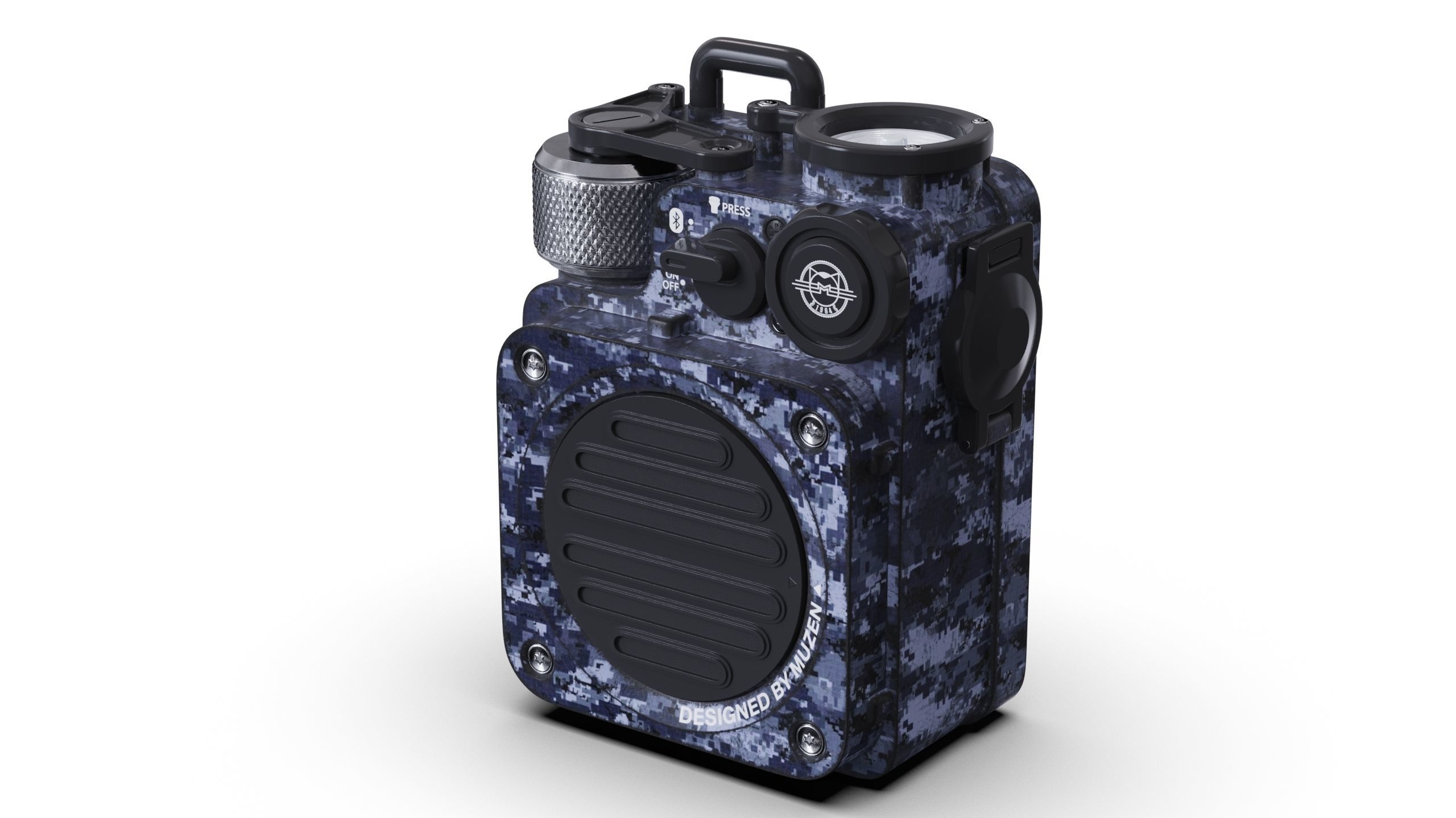 Muzen Wild Mini Bluetooth portable speaker 3D model_15