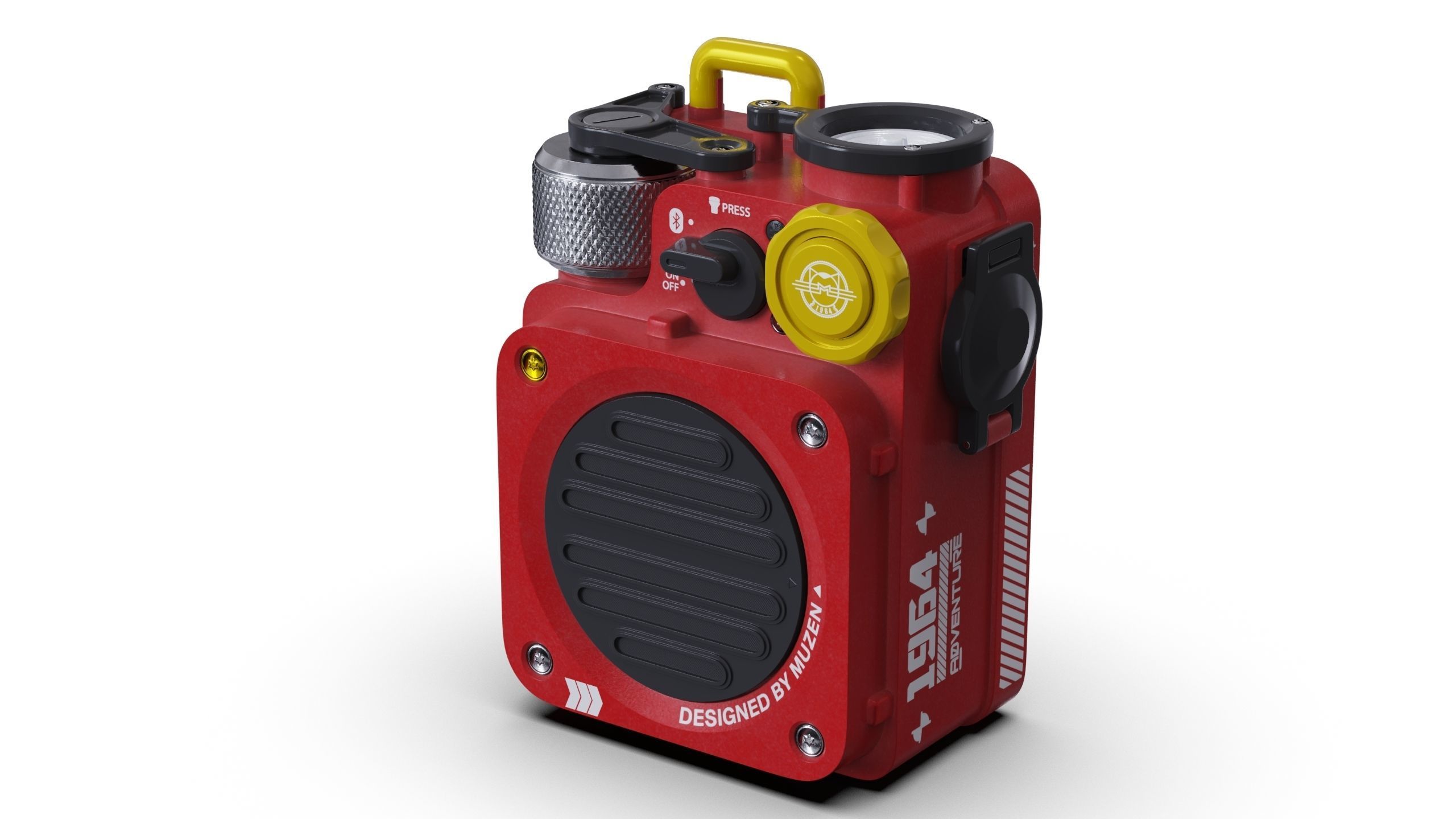 Muzen Wild Mini Bluetooth portable speaker 3D model_17