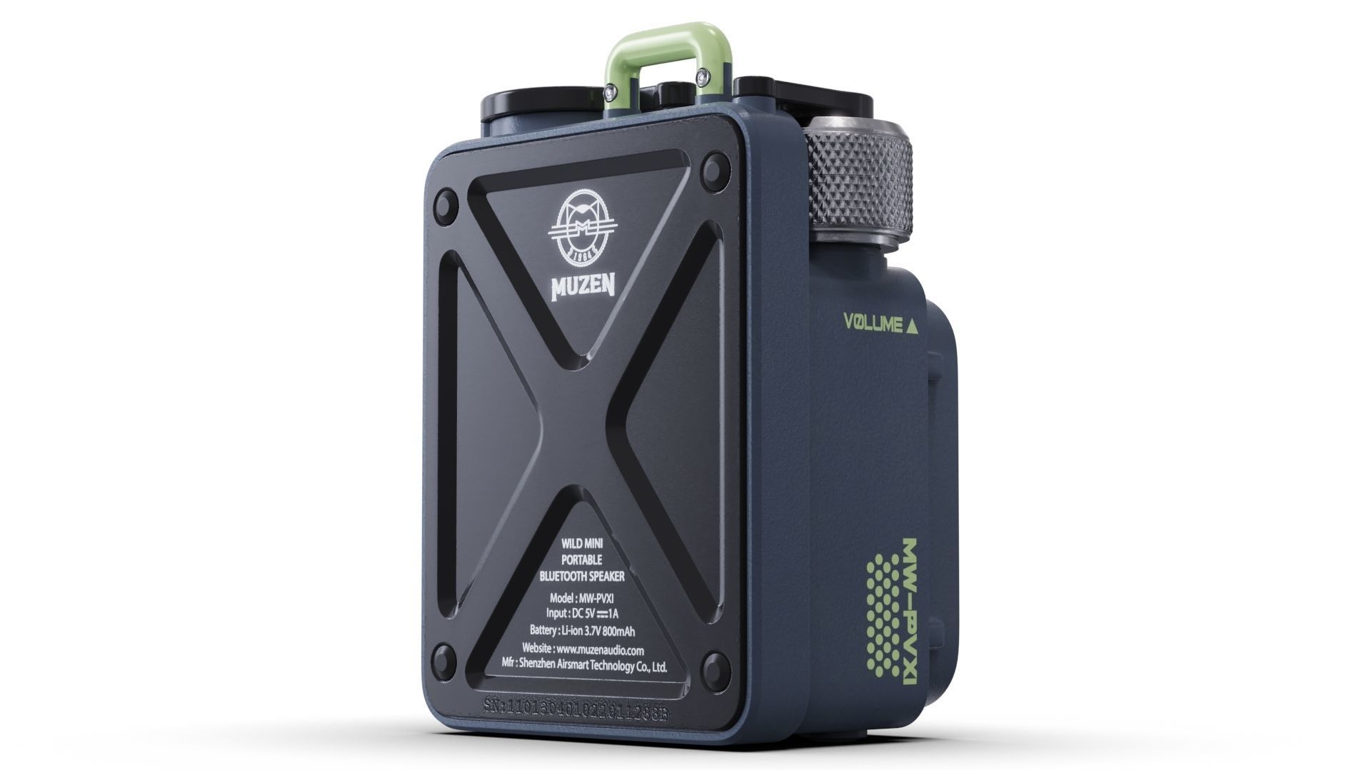 Muzen Wild Mini Bluetooth portable speaker 3D model_3