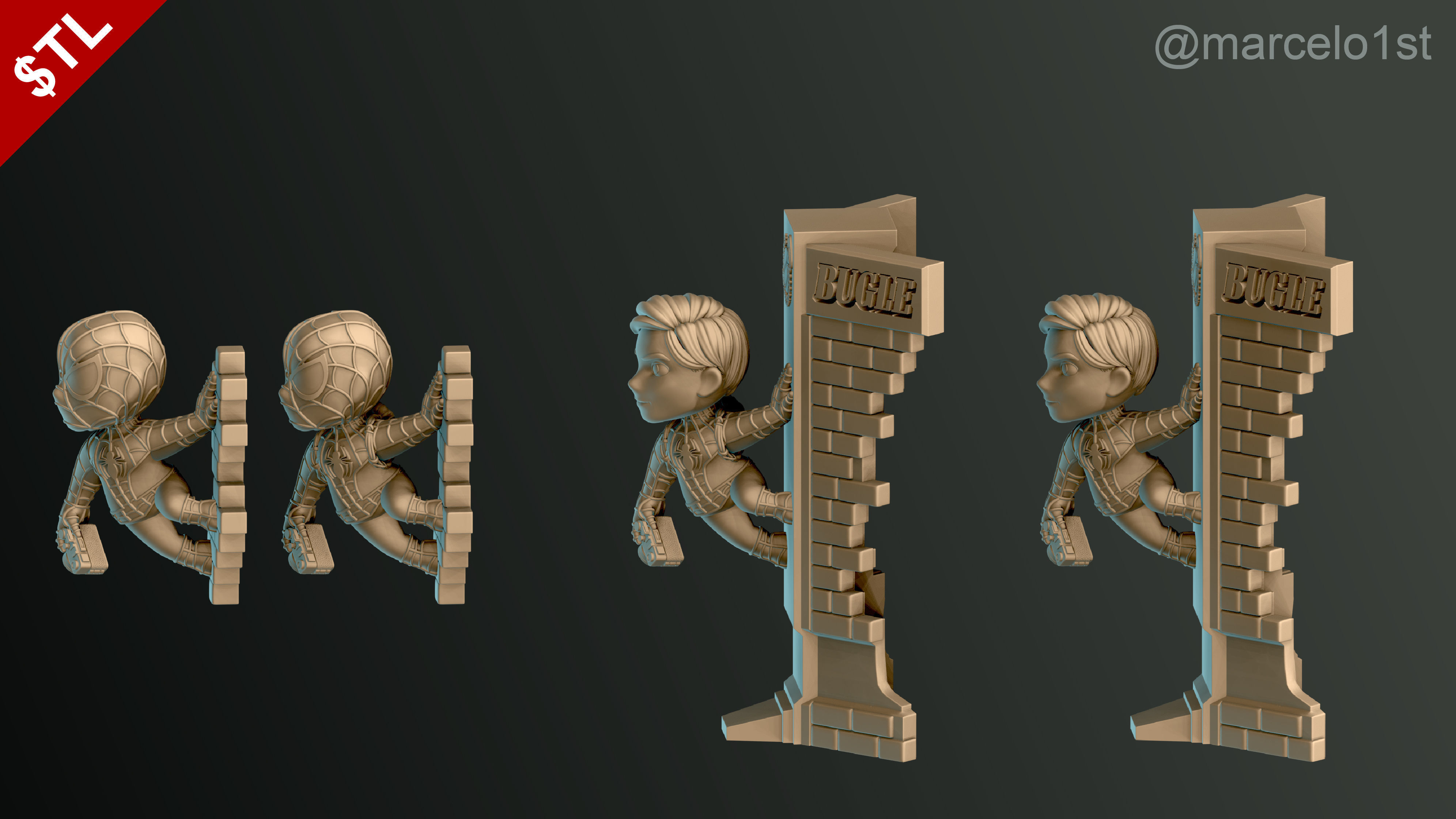 Classic Spiderman - Cute Peter Parker 3D print model_12