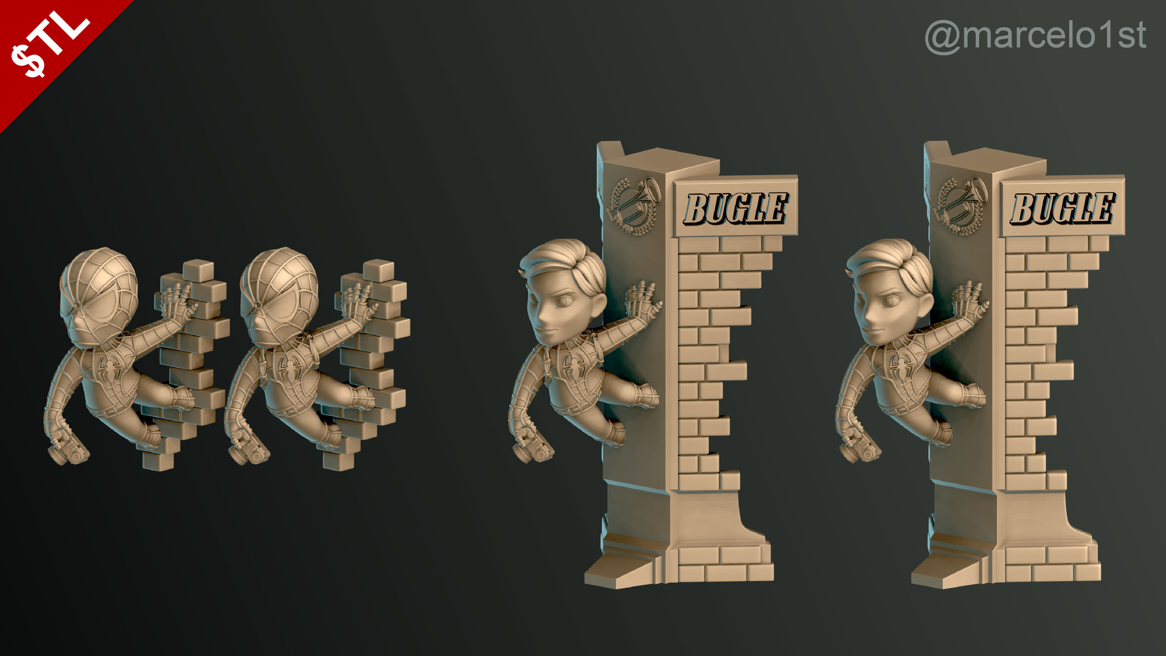 Classic Spiderman - Cute Peter Parker 3D print model_10