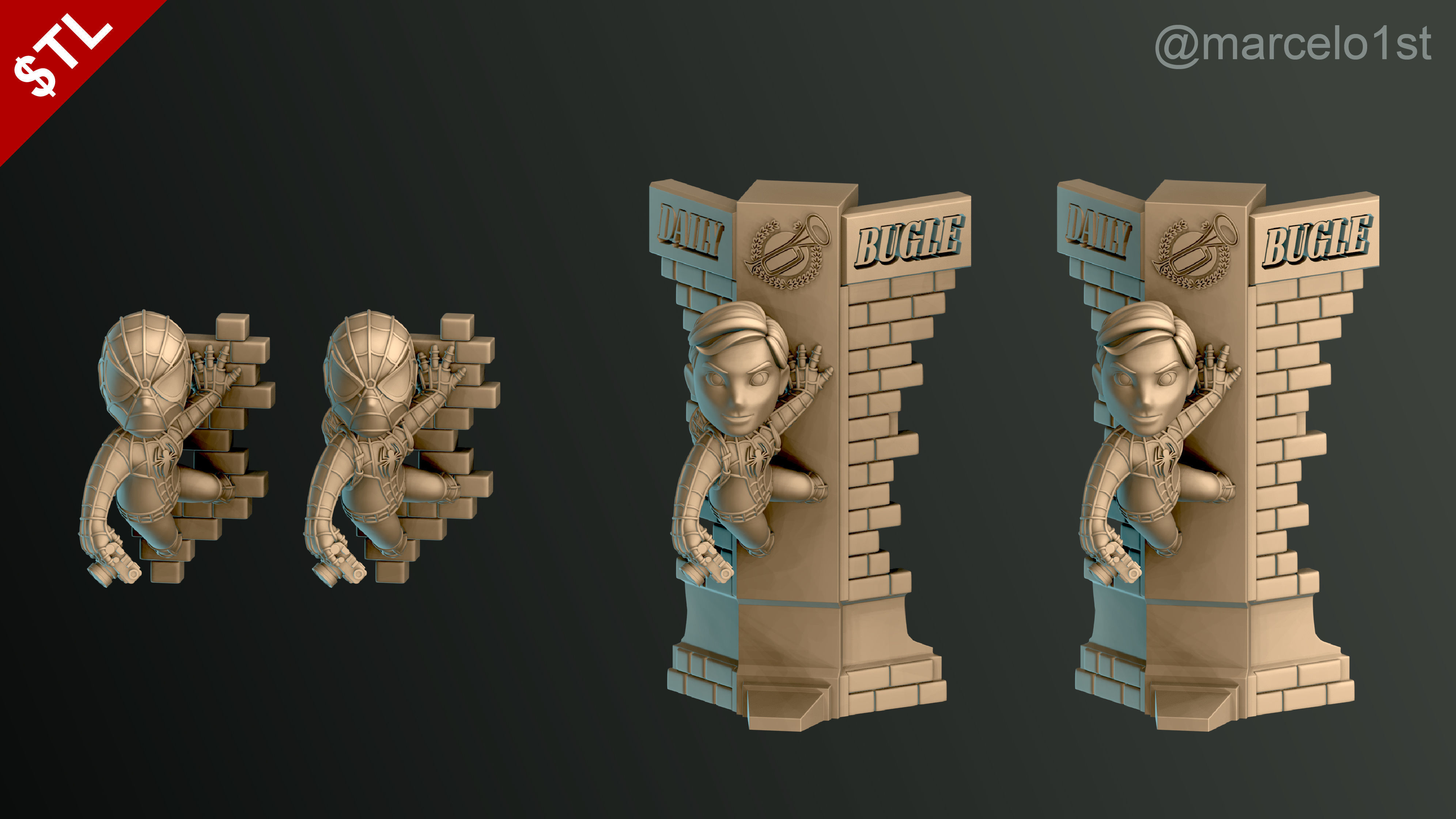 Classic Spiderman - Cute Peter Parker 3D print model_8