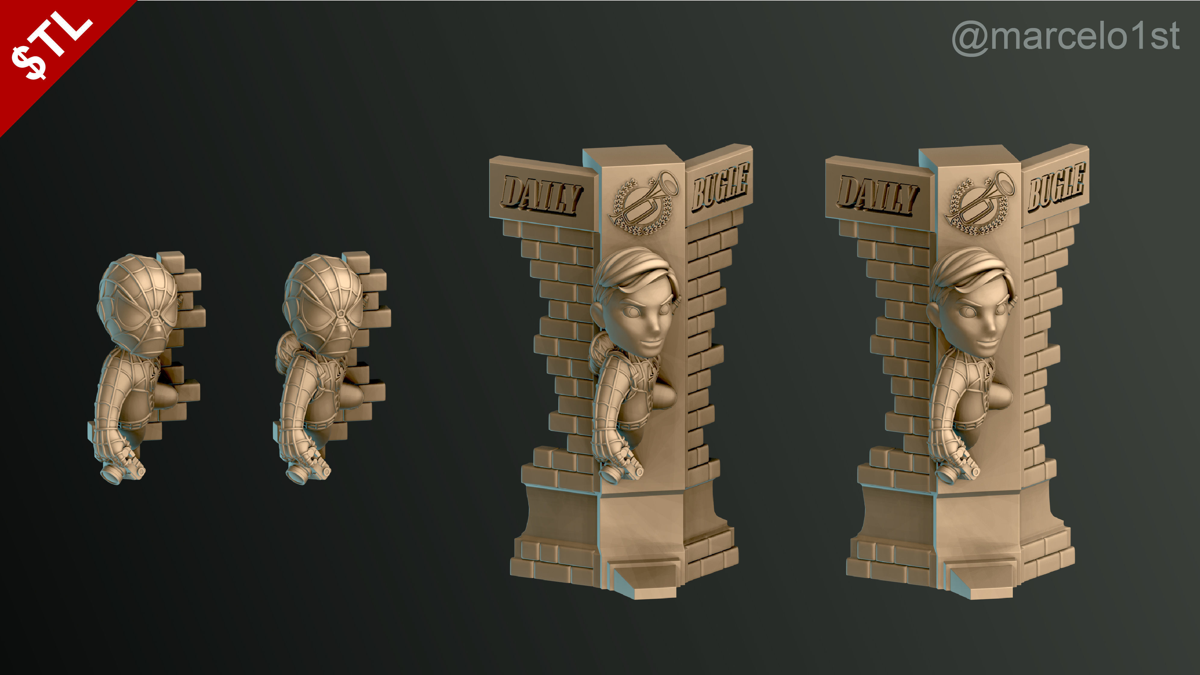 Classic Spiderman - Cute Peter Parker 3D print model_23