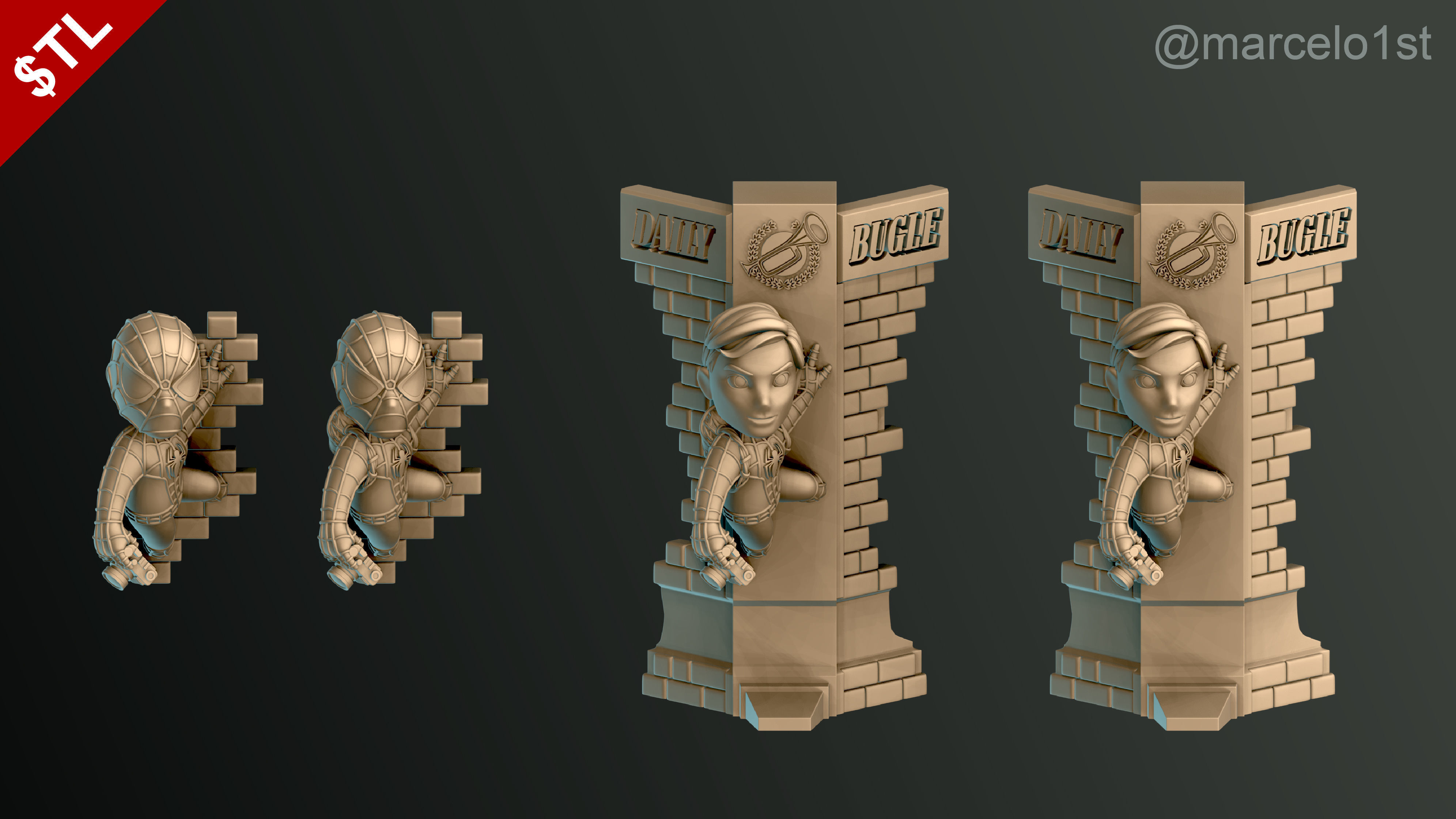 Classic Spiderman - Cute Peter Parker 3D print model_6