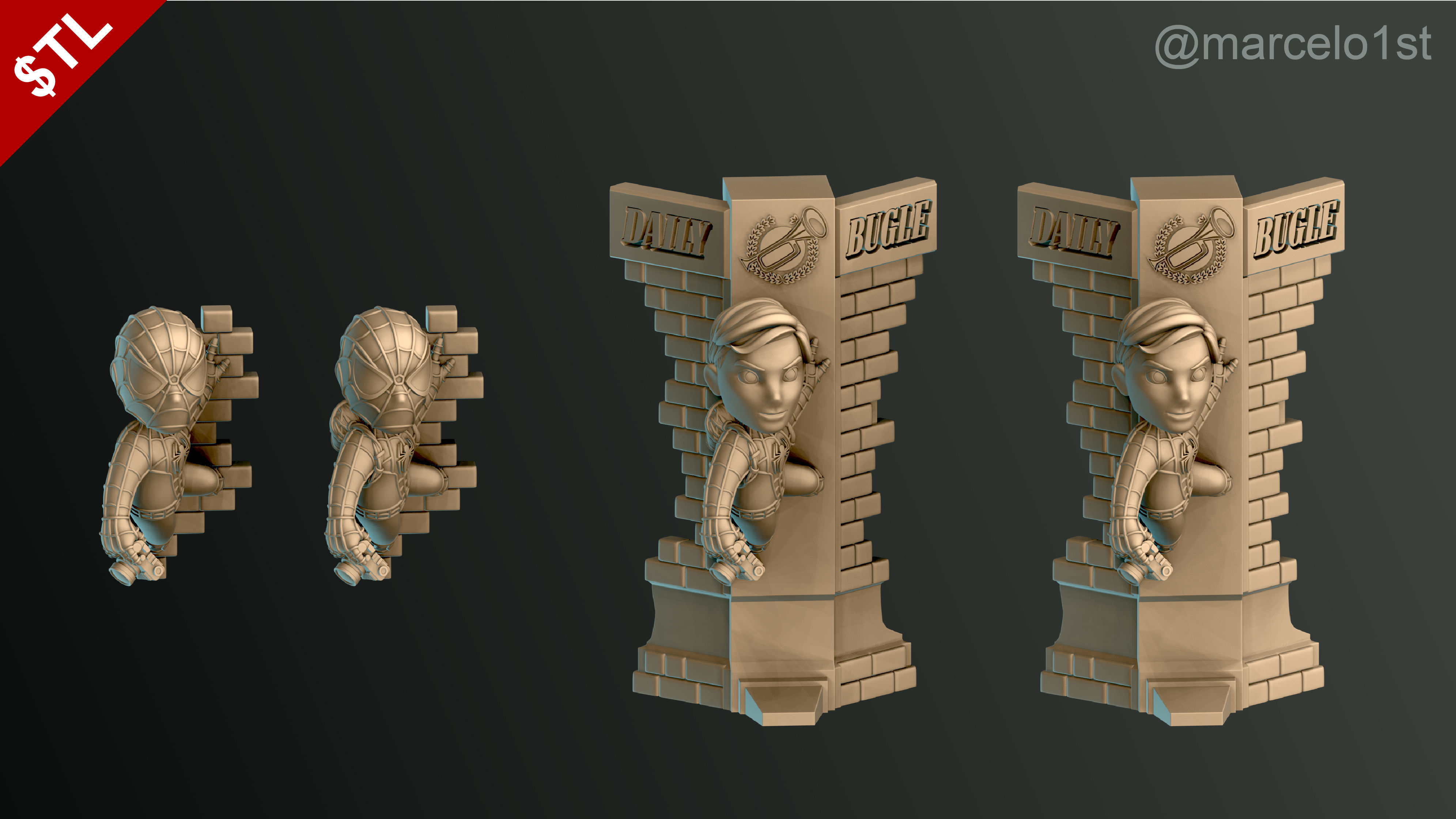 Classic Spiderman - Cute Peter Parker 3D print model_24