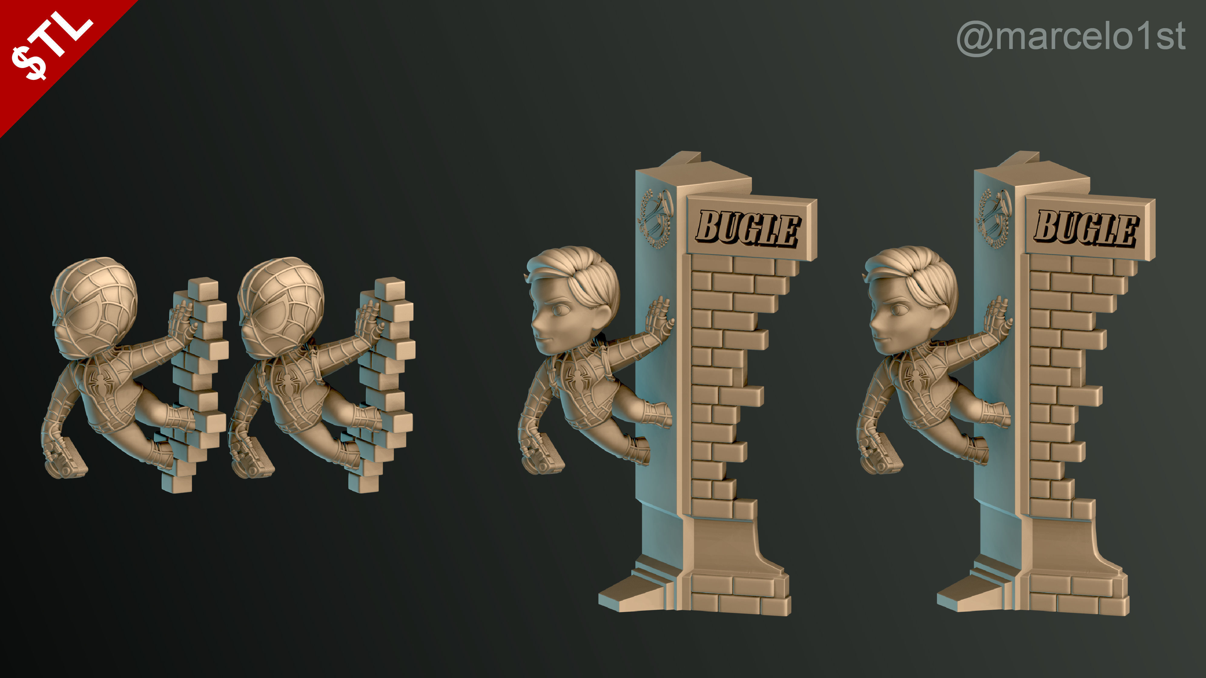 Classic Spiderman - Cute Peter Parker 3D print model_11