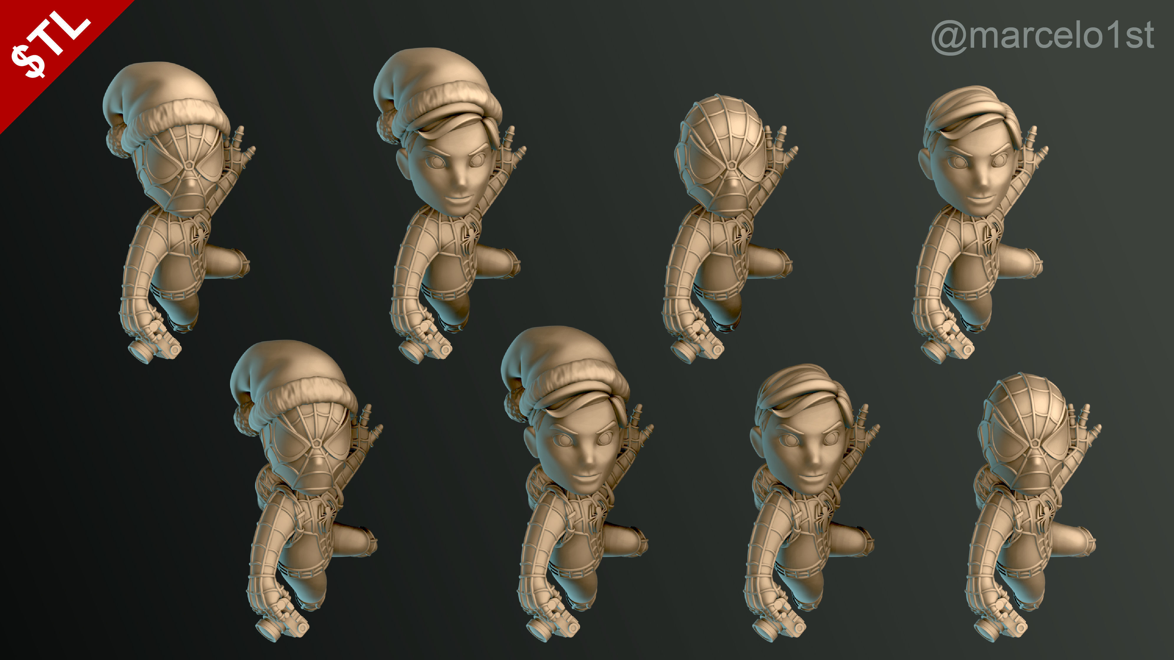 Classic Spiderman - Cute Peter Parker 3D print model_4