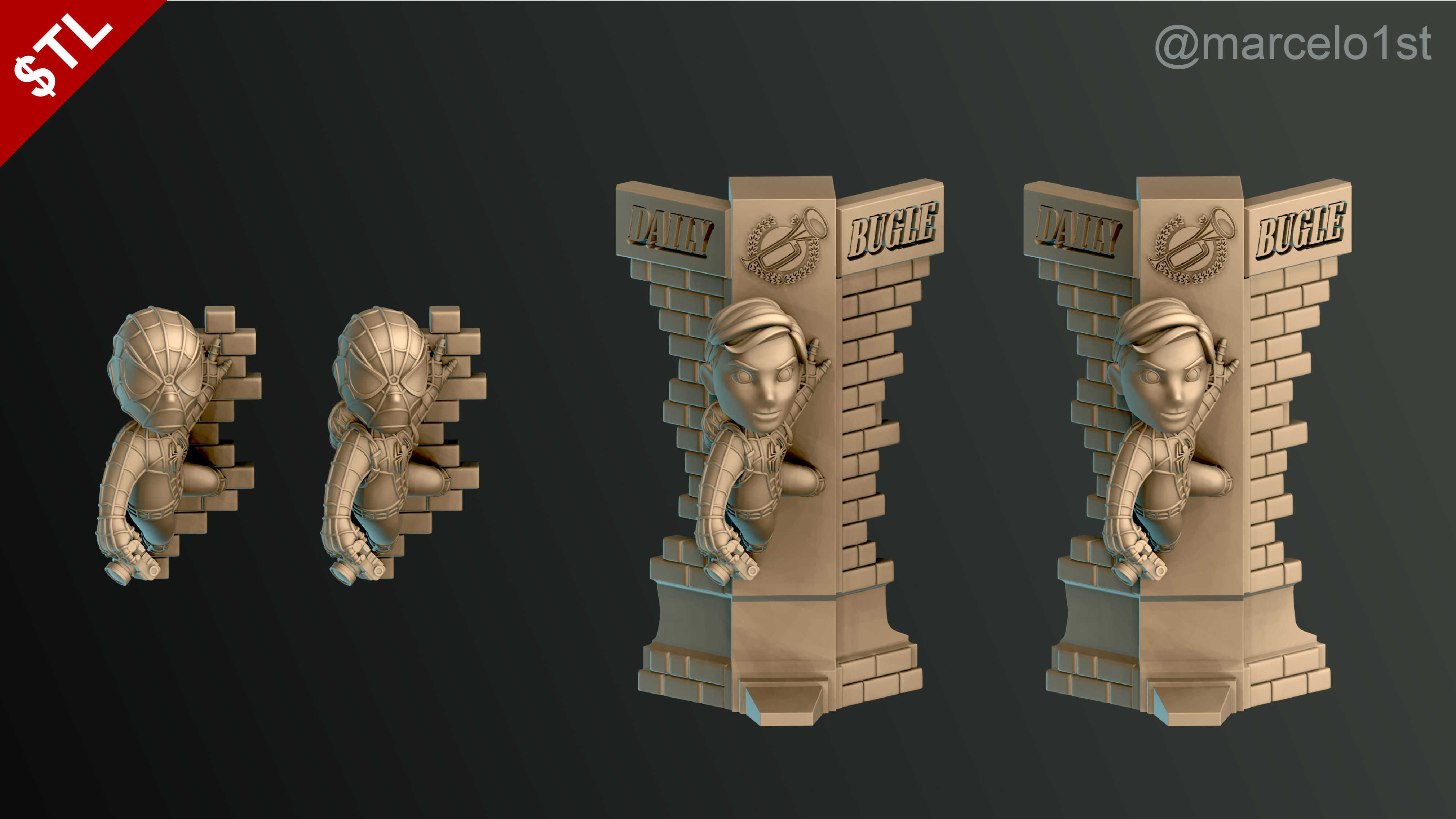 Classic Spiderman - Cute Peter Parker 3D print model_25