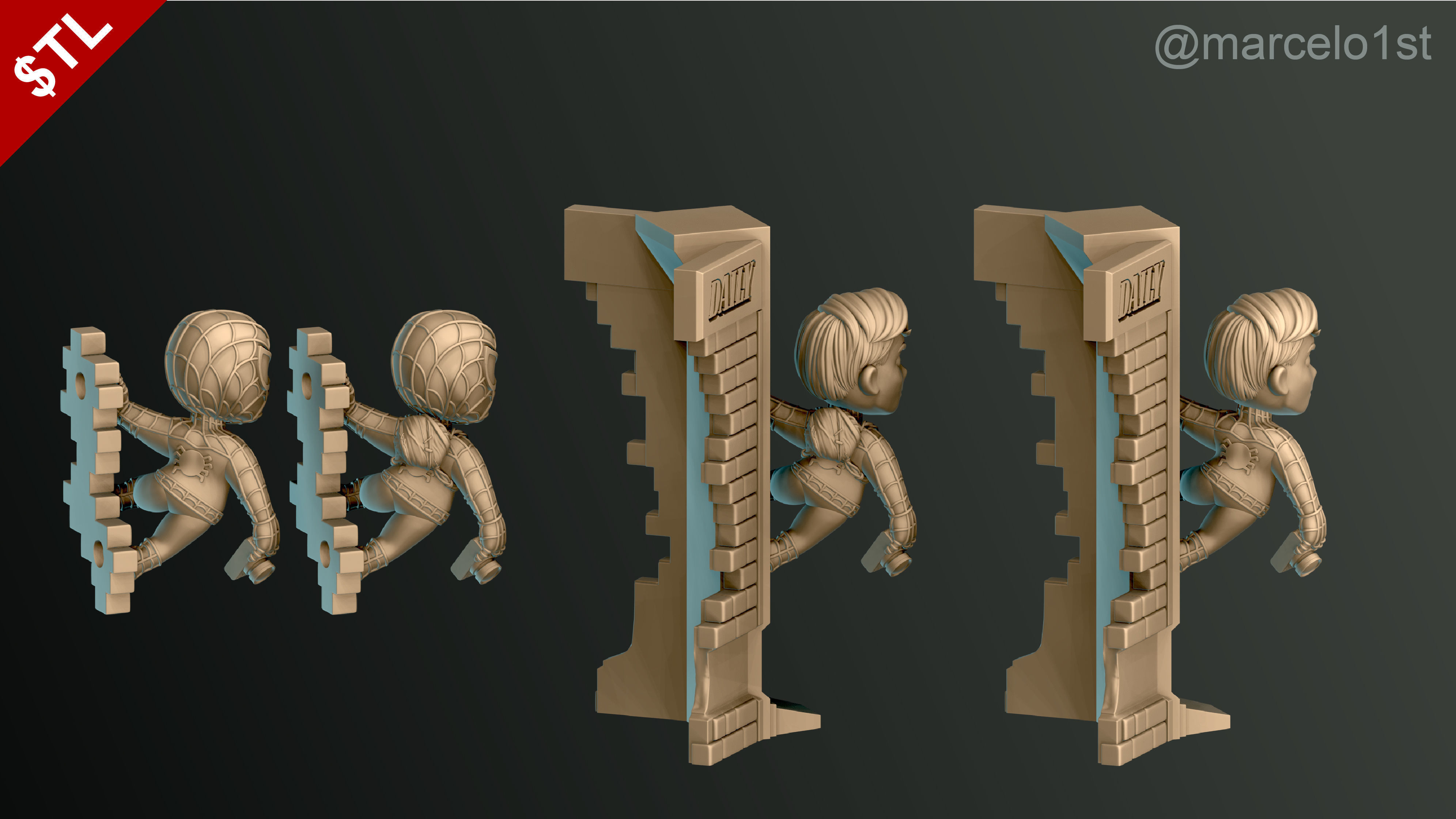 Classic Spiderman - Cute Peter Parker 3D print model_18