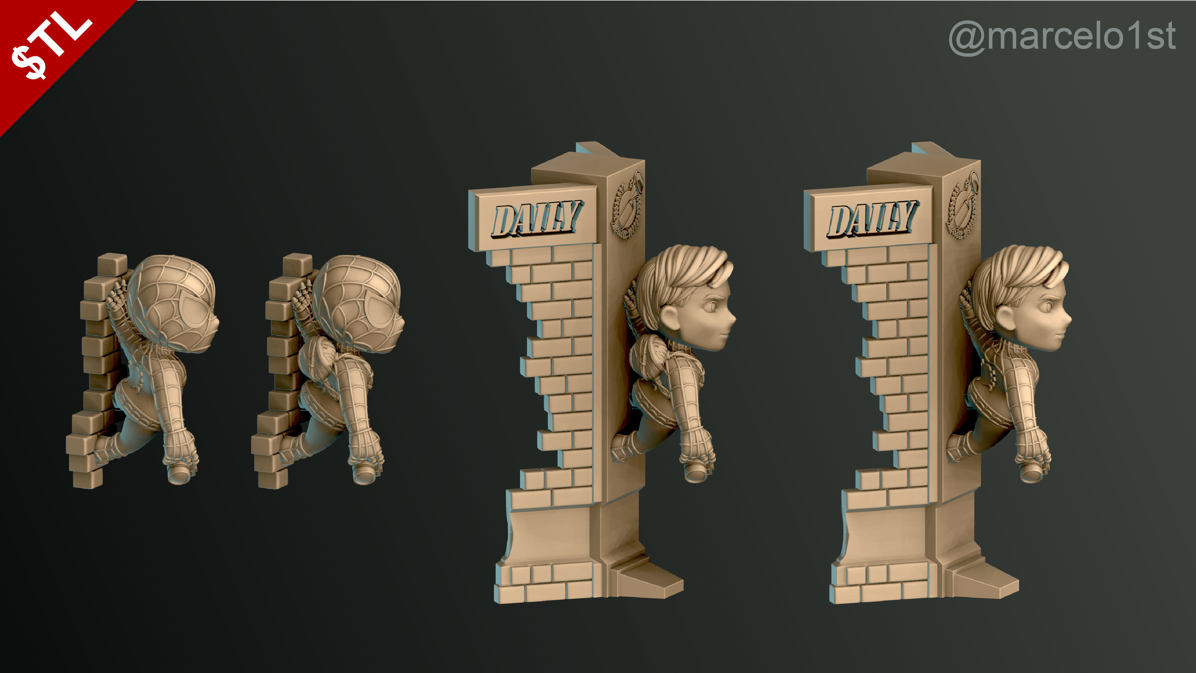 Classic Spiderman - Cute Peter Parker 3D print model_20