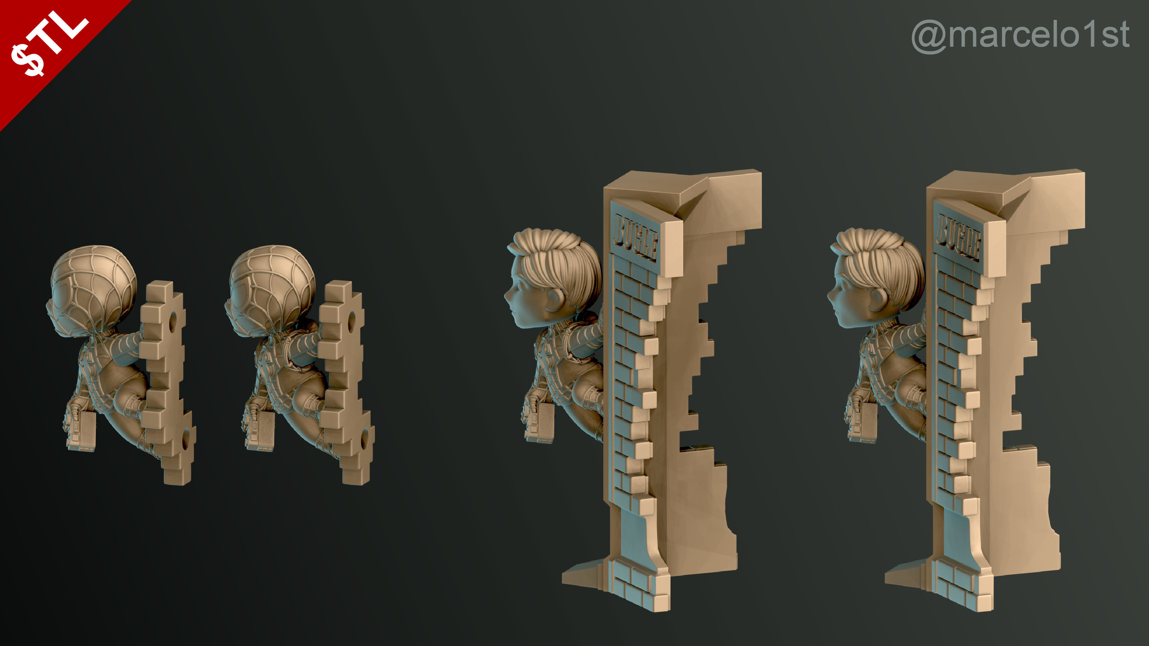 Classic Spiderman - Cute Peter Parker 3D print model_13