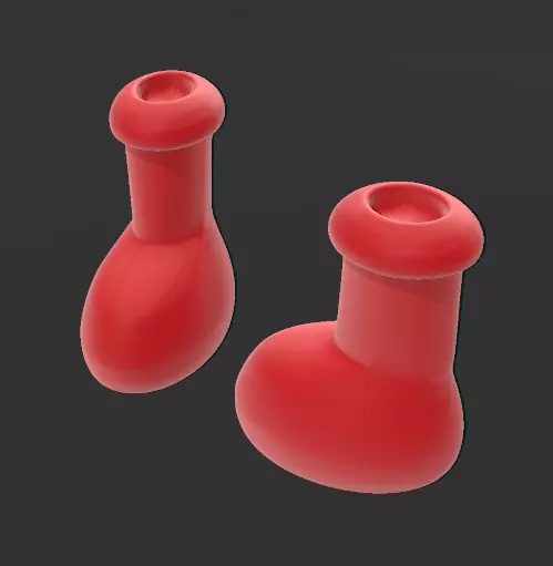 MSCHF Big Red Boot 3D print model