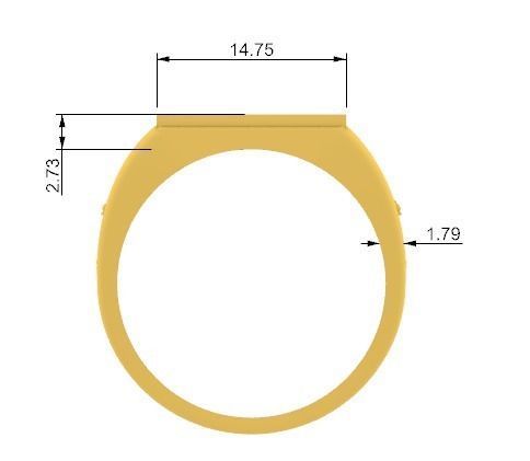 Chess Ajedrez Man Ring stl 3D print model_1
