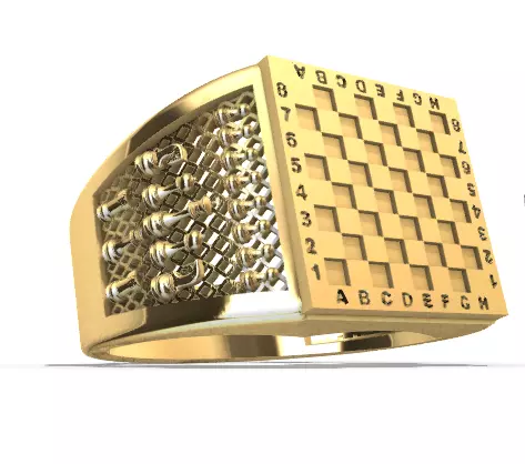 Chess Ajedrez Man Ring stl 3D print model_0