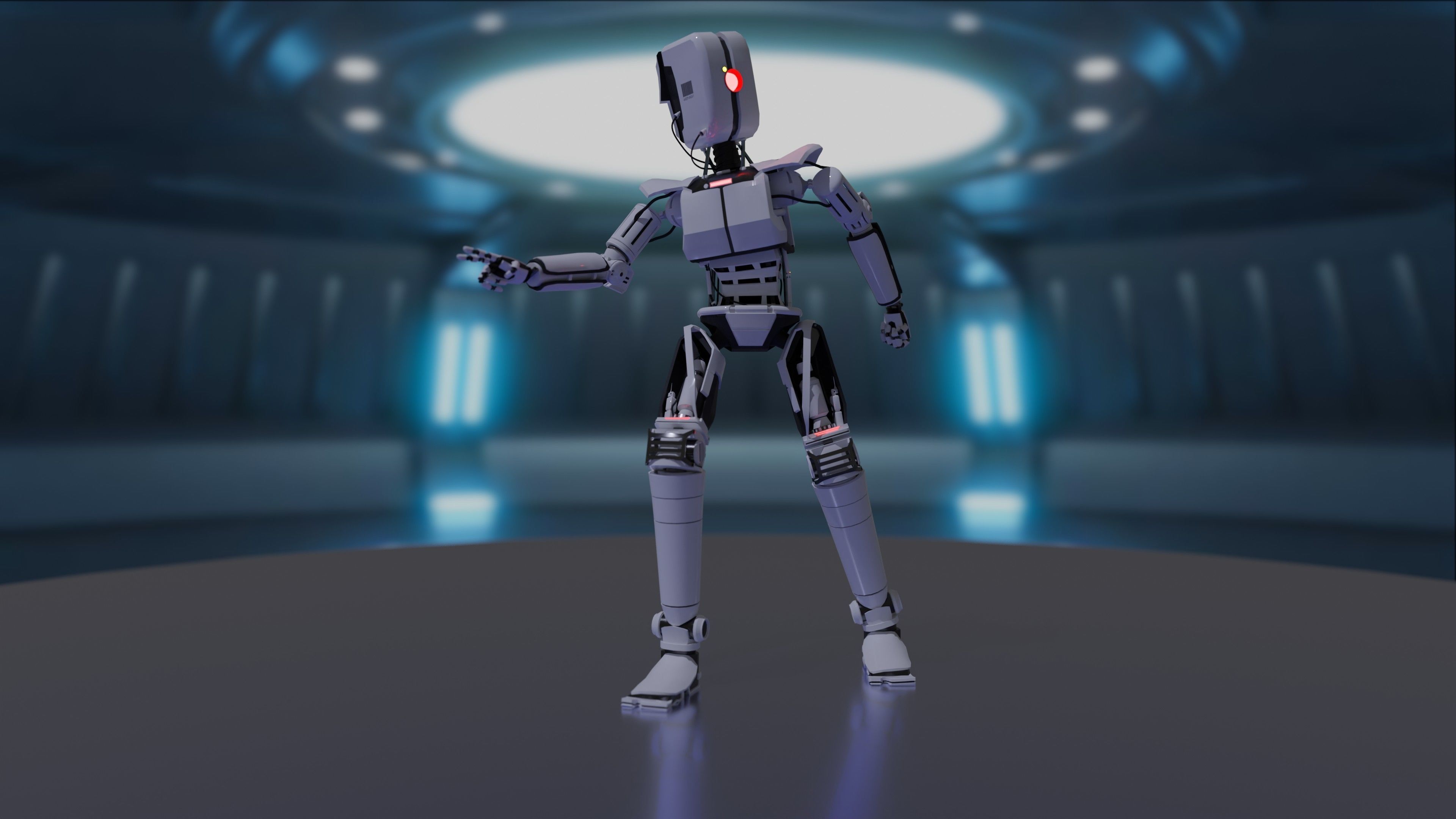 Sci-Fi Robot SCAER Rigged 3D Model 3D model_5