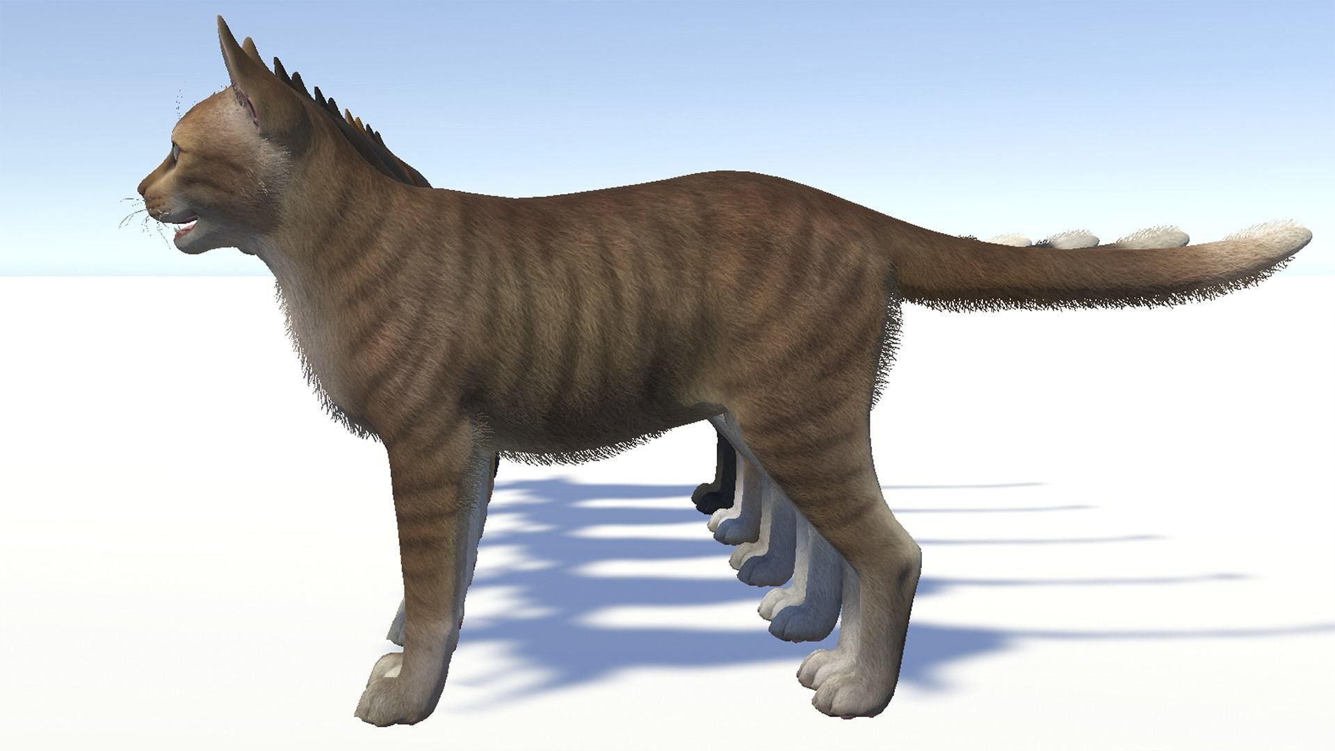 Cats -Stray Low-poly 3D model_7