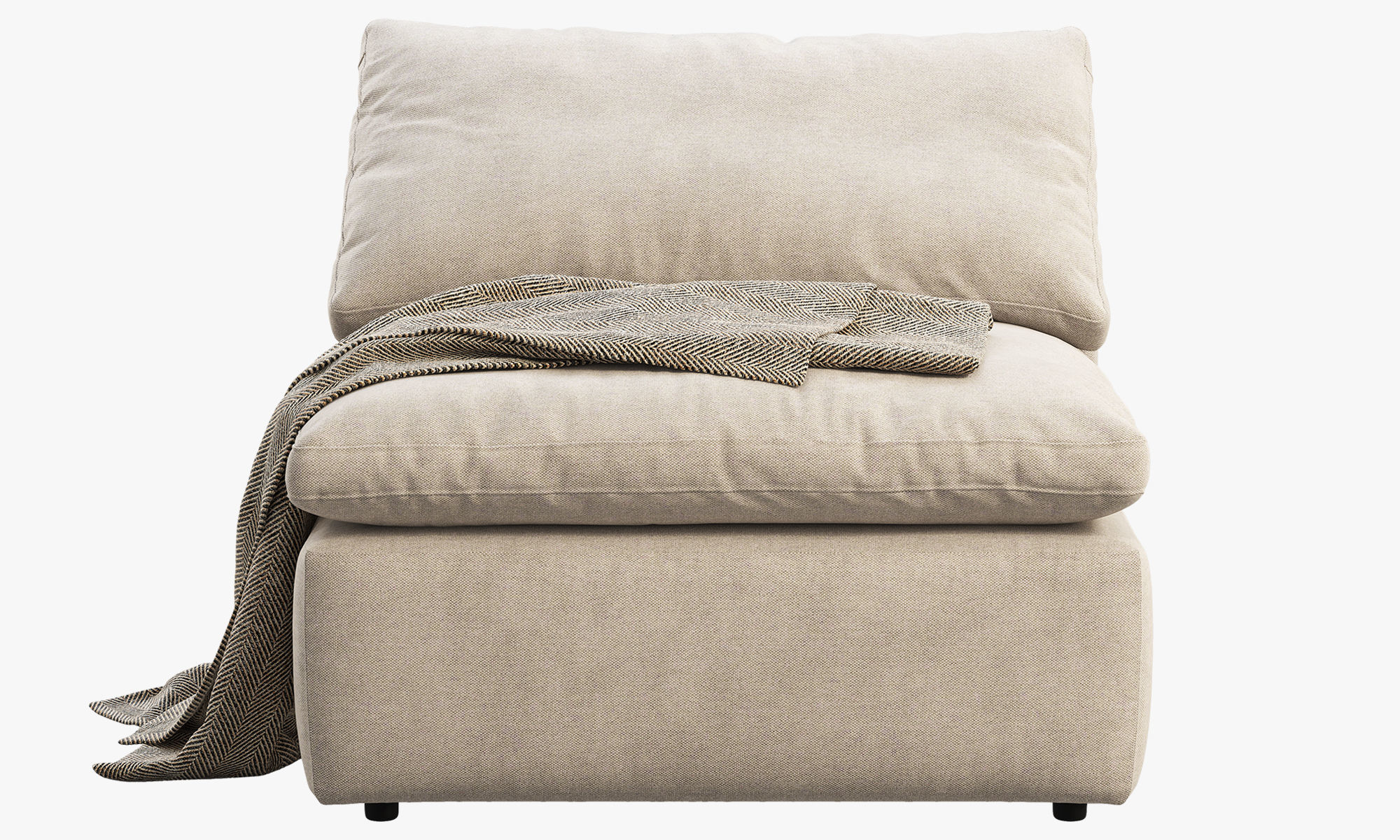 Joybird Bryant Armless Chair 3D model_2