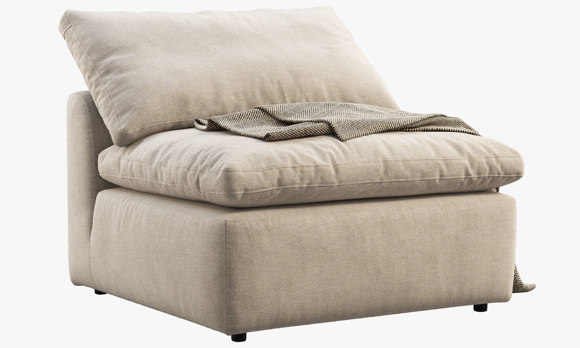 Joybird Bryant Armless Chair 3D model_8