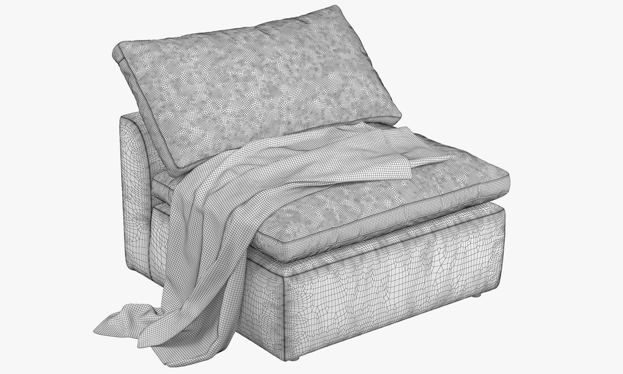 Joybird Bryant Armless Chair 3D model_15