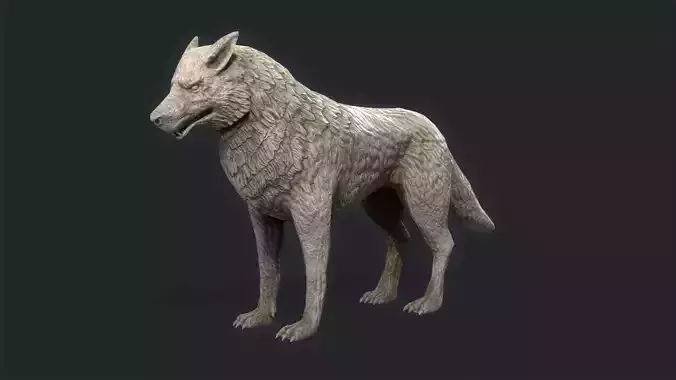  Wolf Statue