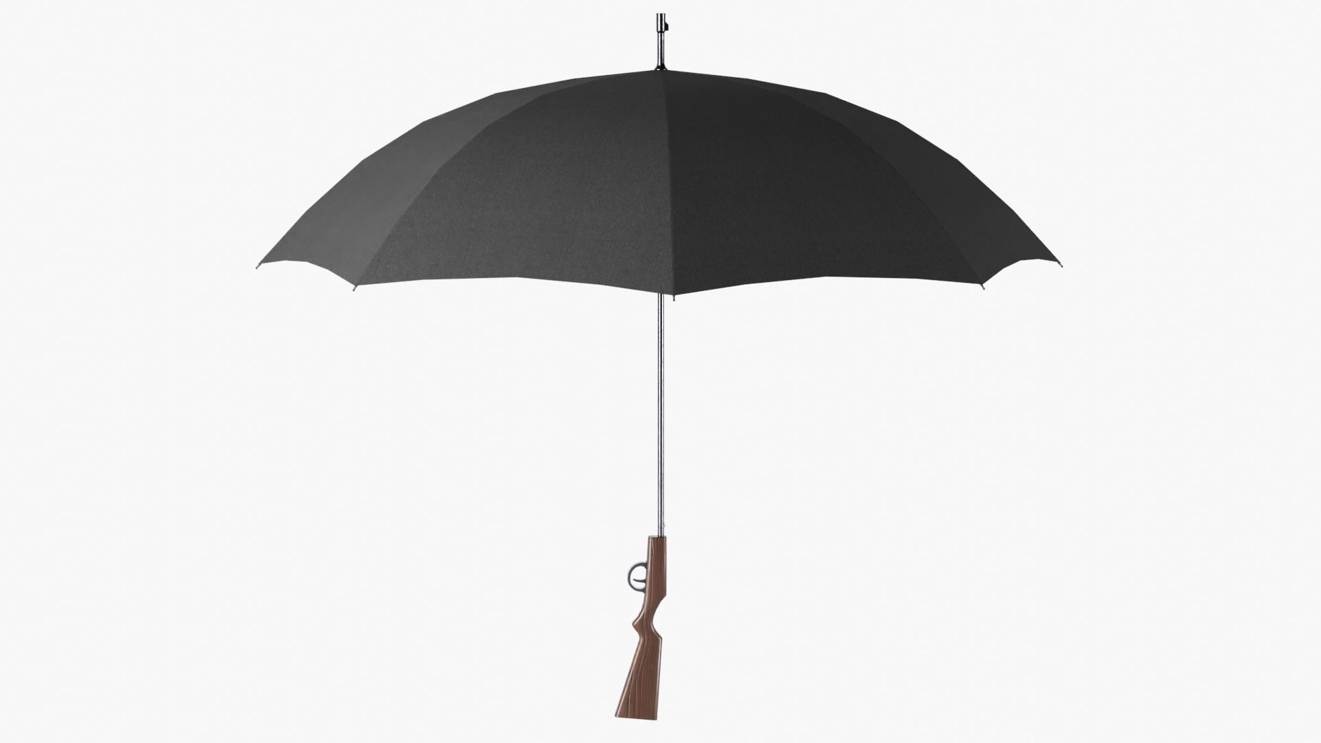 Umbrella gun Low-poly 3D model_2