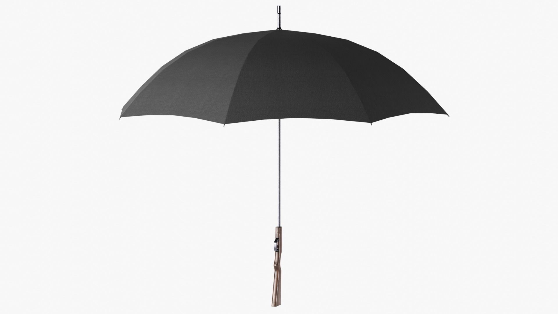 Umbrella gun Low-poly 3D model_6