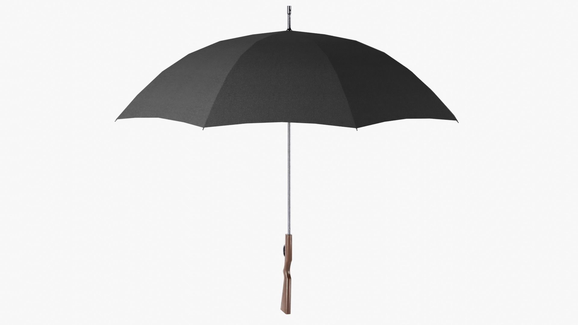 Umbrella gun Low-poly 3D model_3
