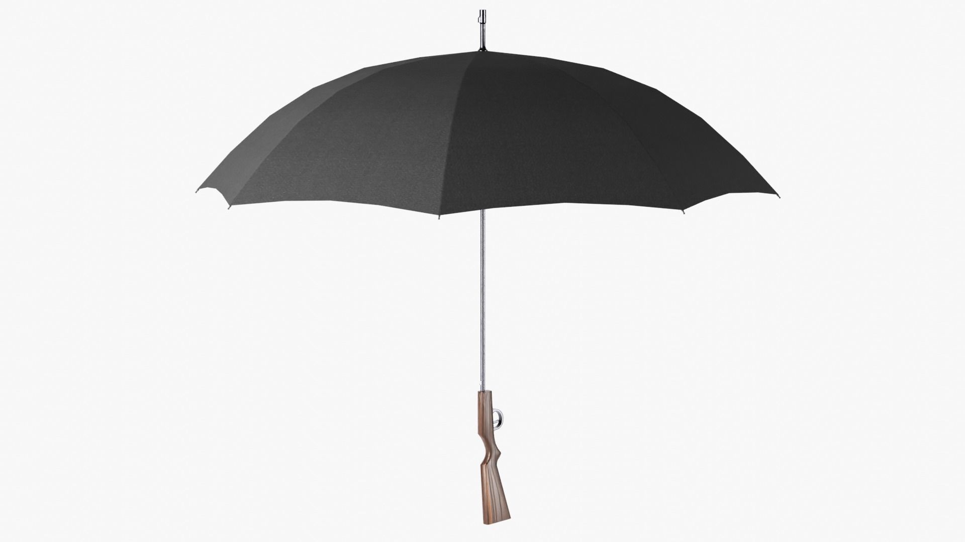 Umbrella gun Low-poly 3D model_4