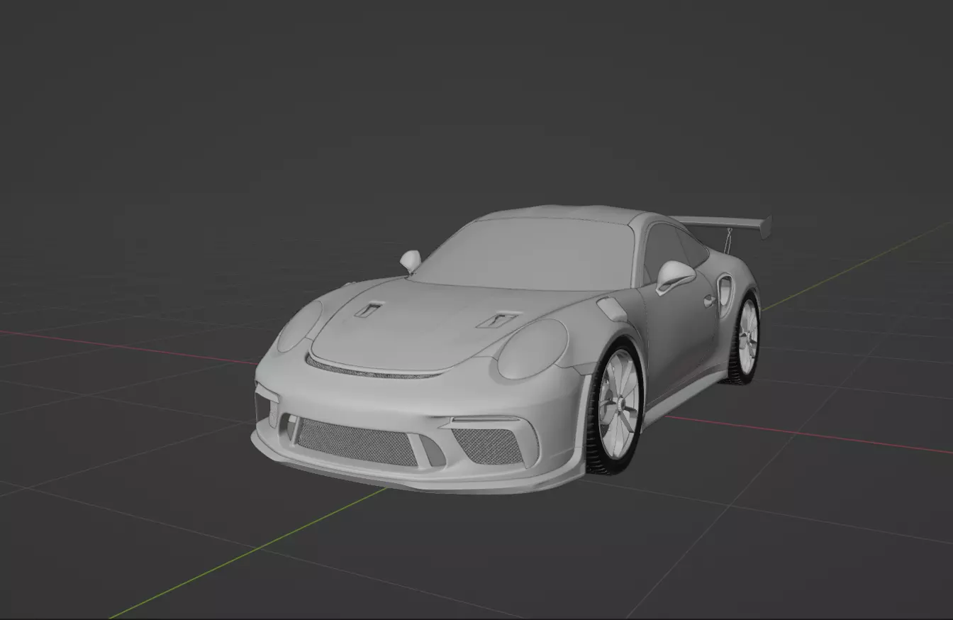 911 Porsche Gt3 3D model_0