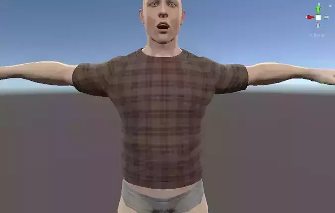 Male Shirt Free low-poly 3D model