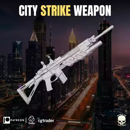 City Strike Accesory V2 3D printable file for action figures