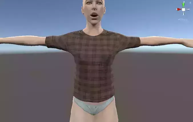 Female Shirt Free low-poly 3D model